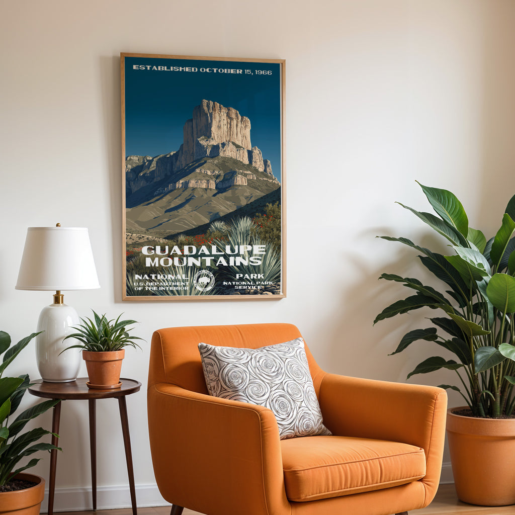 Guadalupe Mountains National Park Vintage WPA