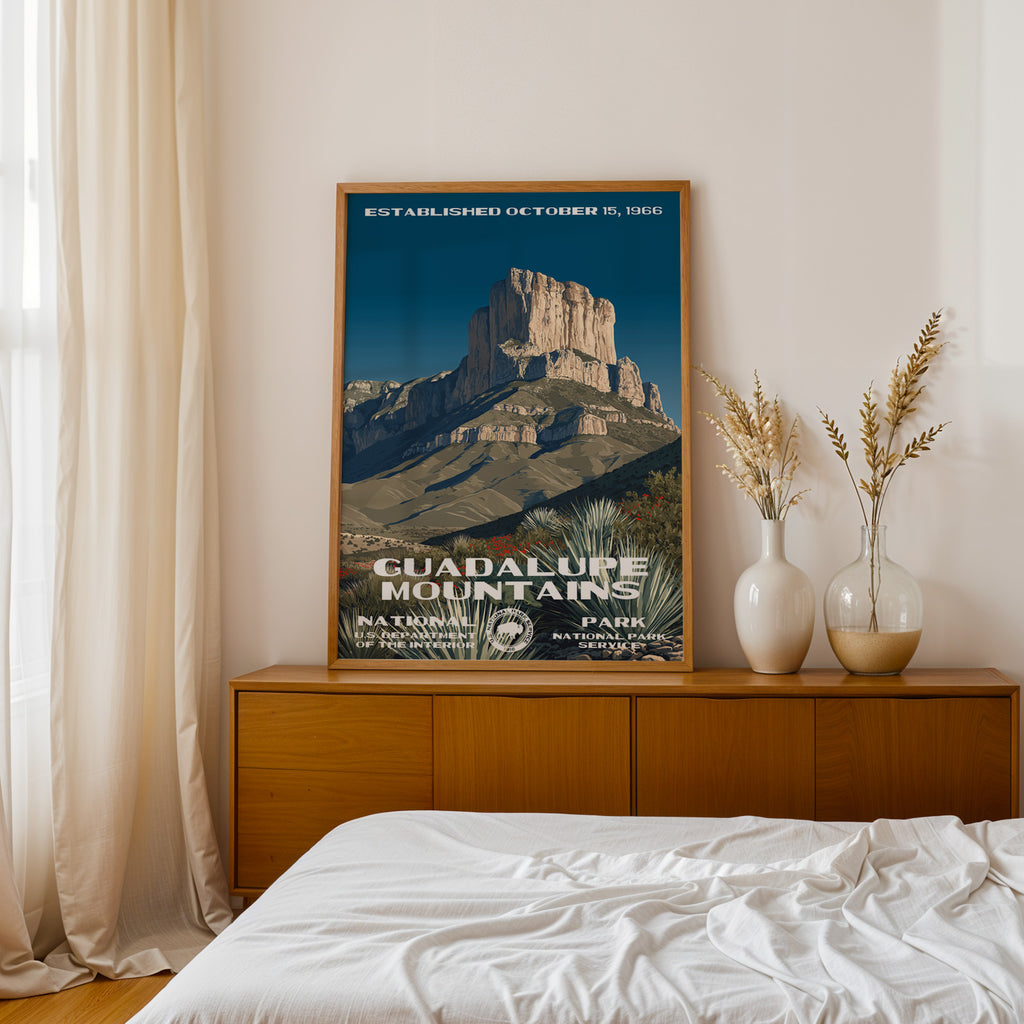 Guadalupe Mountains National Park Vintage WPA