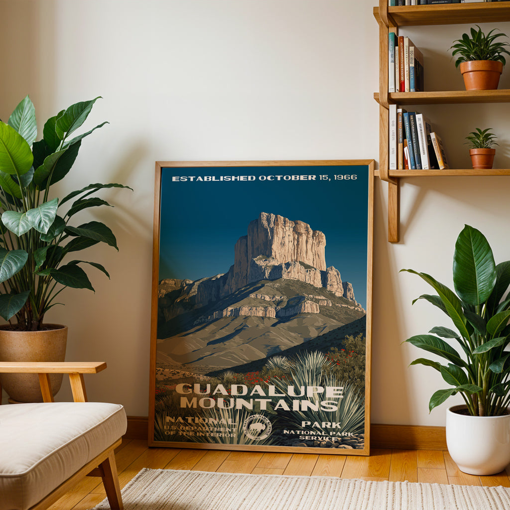 Guadalupe Mountains National Park Vintage WPA