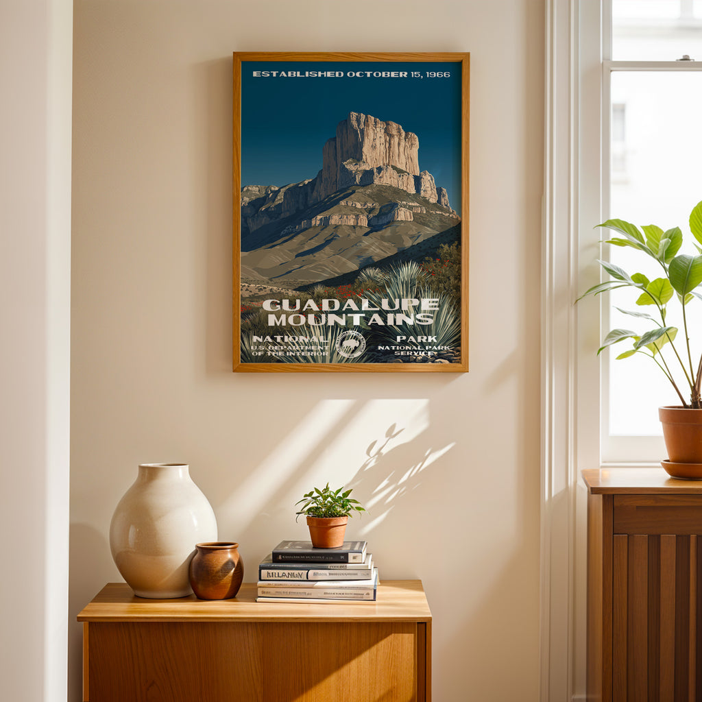 Guadalupe Mountains National Park Vintage WPA
