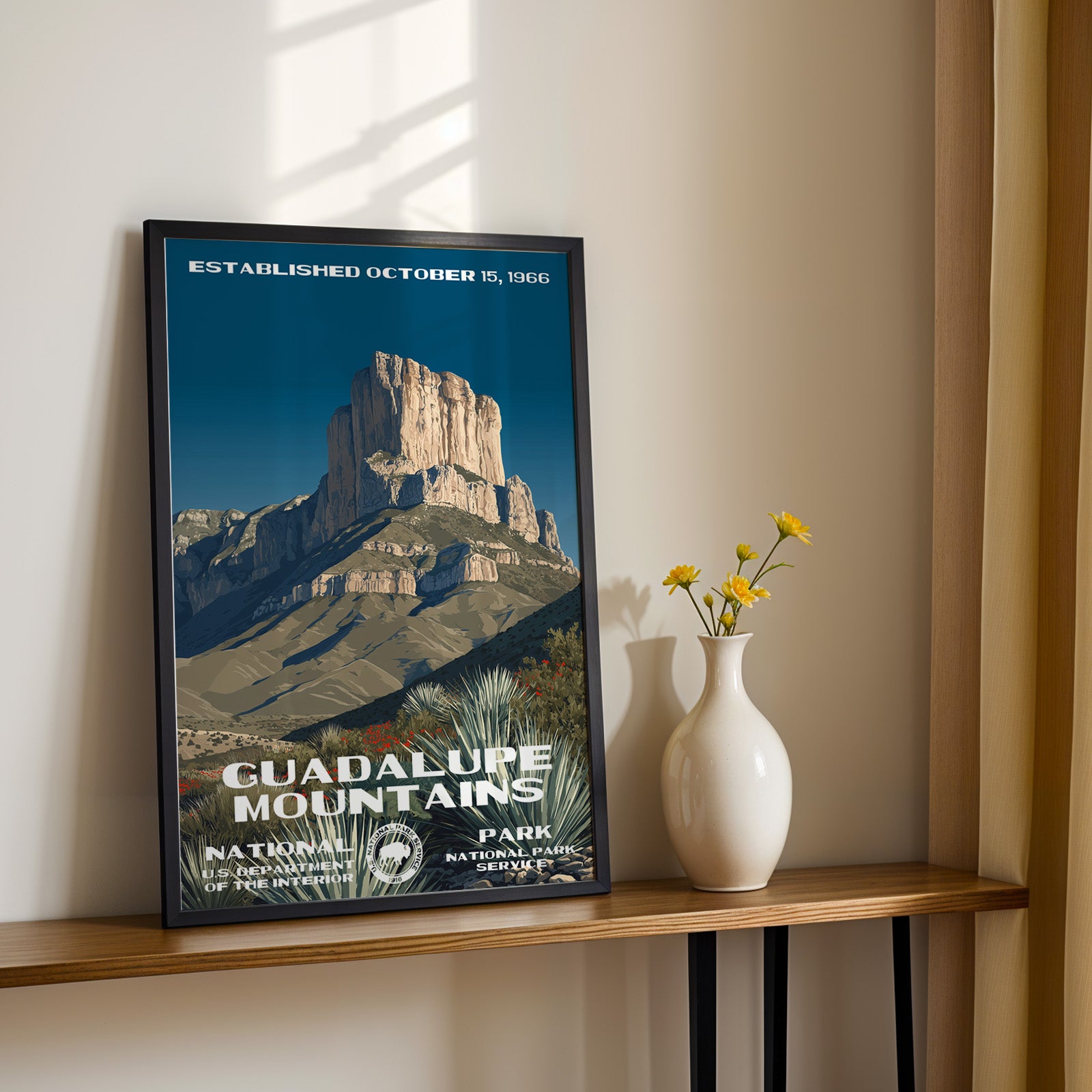 Guadalupe Mountains National Park Vintage WPA