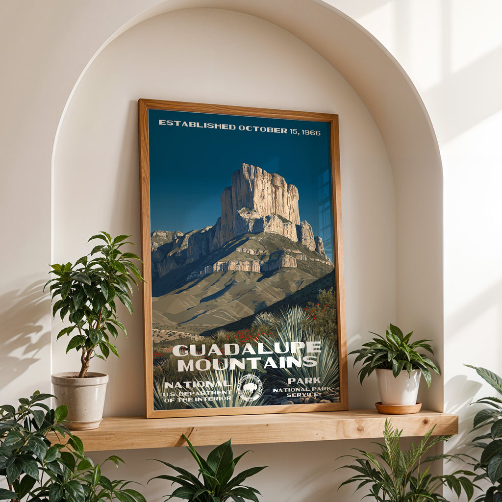 Guadalupe Mountains National Park Vintage WPA