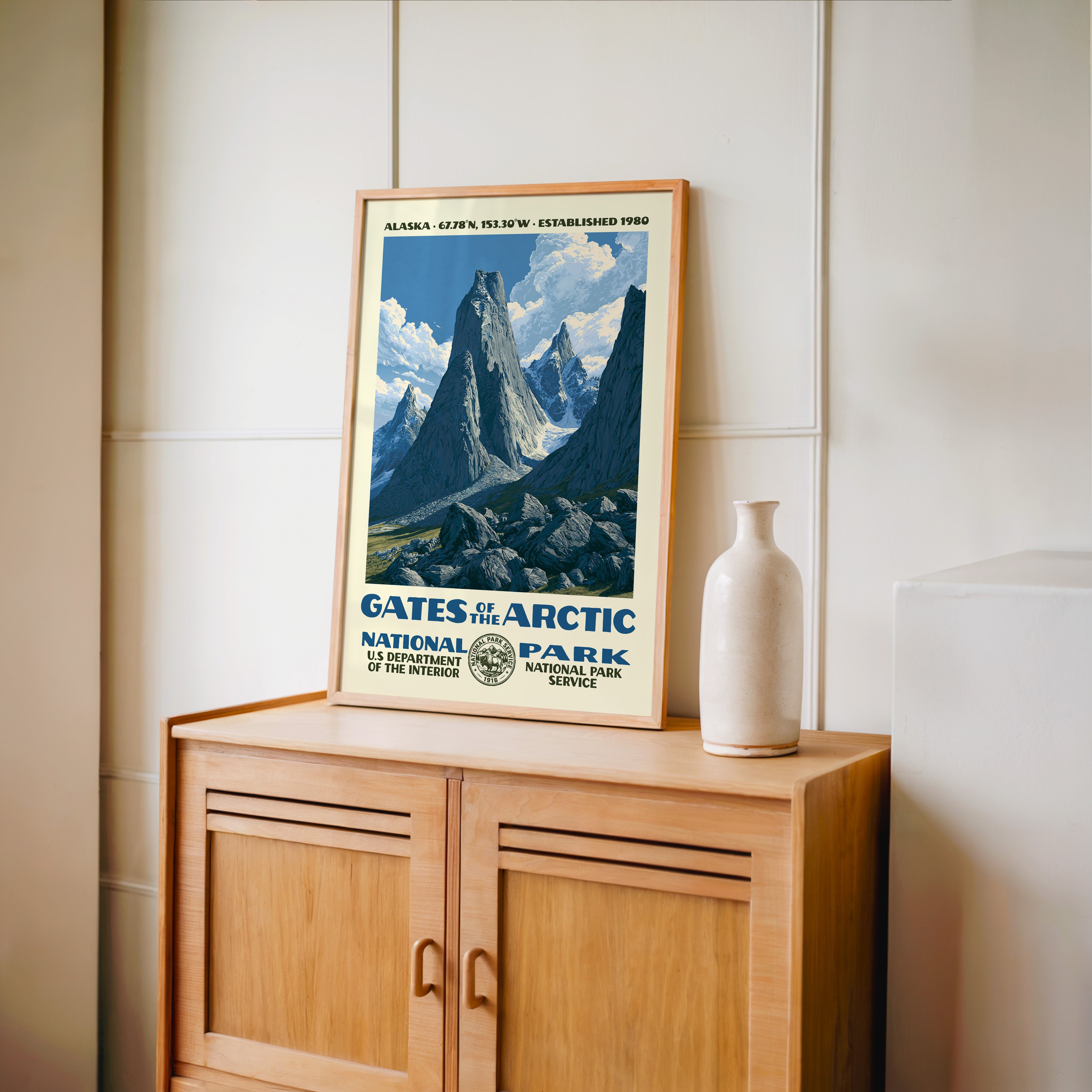 Gates of the Arctic National Park Vintage WPA Art