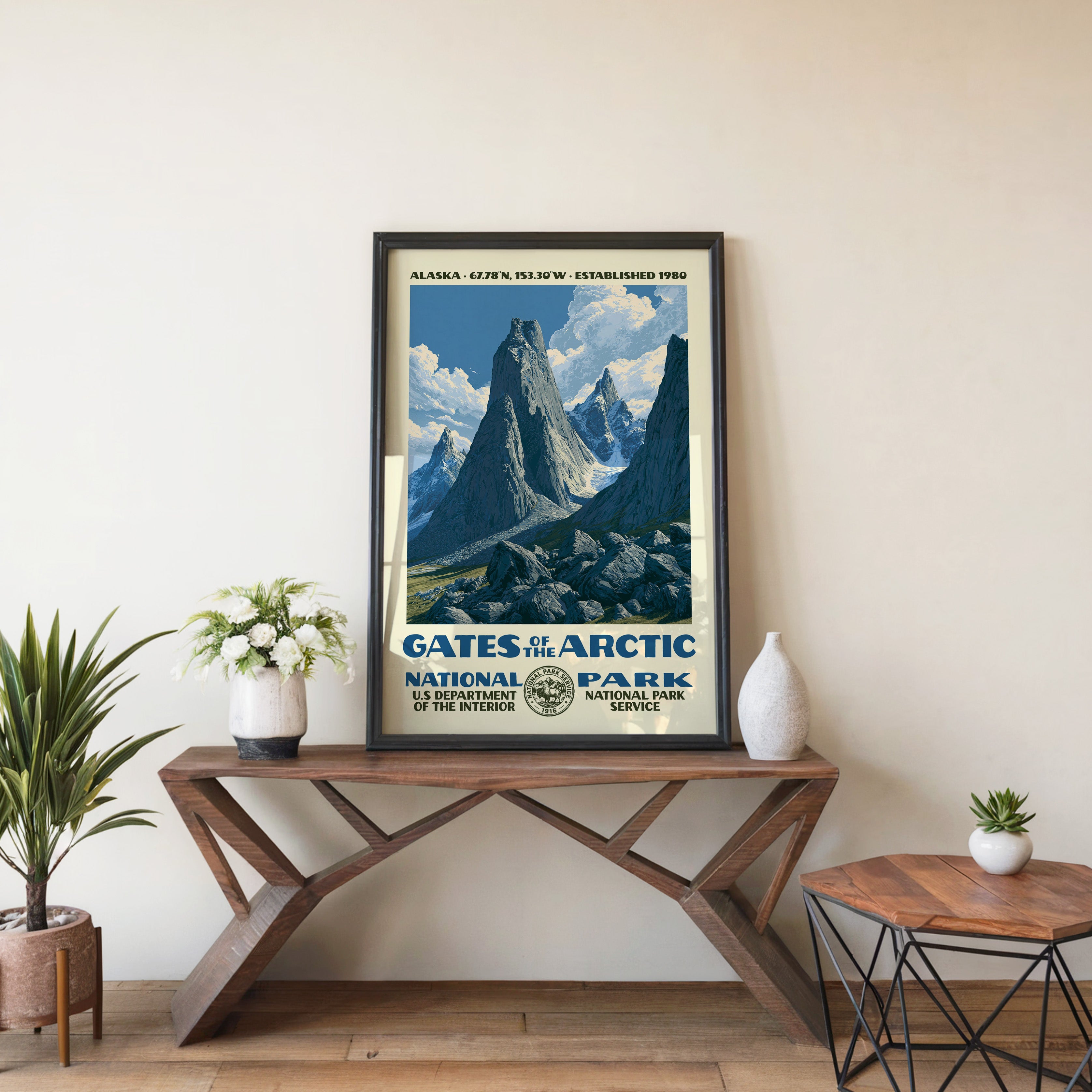 Gates of the Arctic National Park Vintage WPA Art