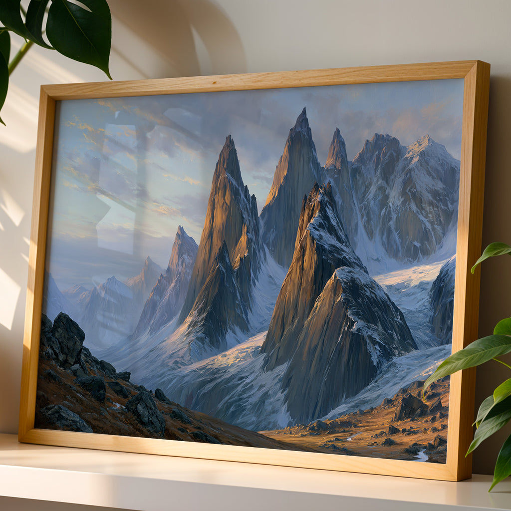 Gates of the Arctic National Park Classical Oil Painting