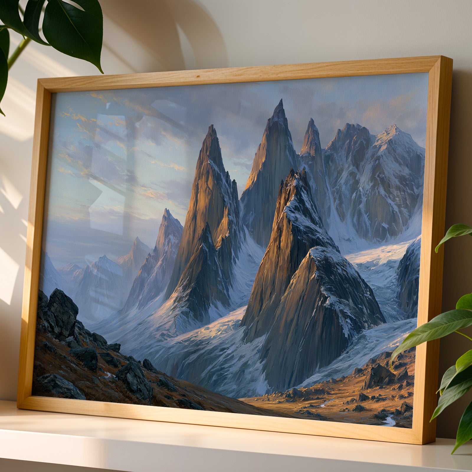 Gates of the Arctic National Park Classical Oil Painting