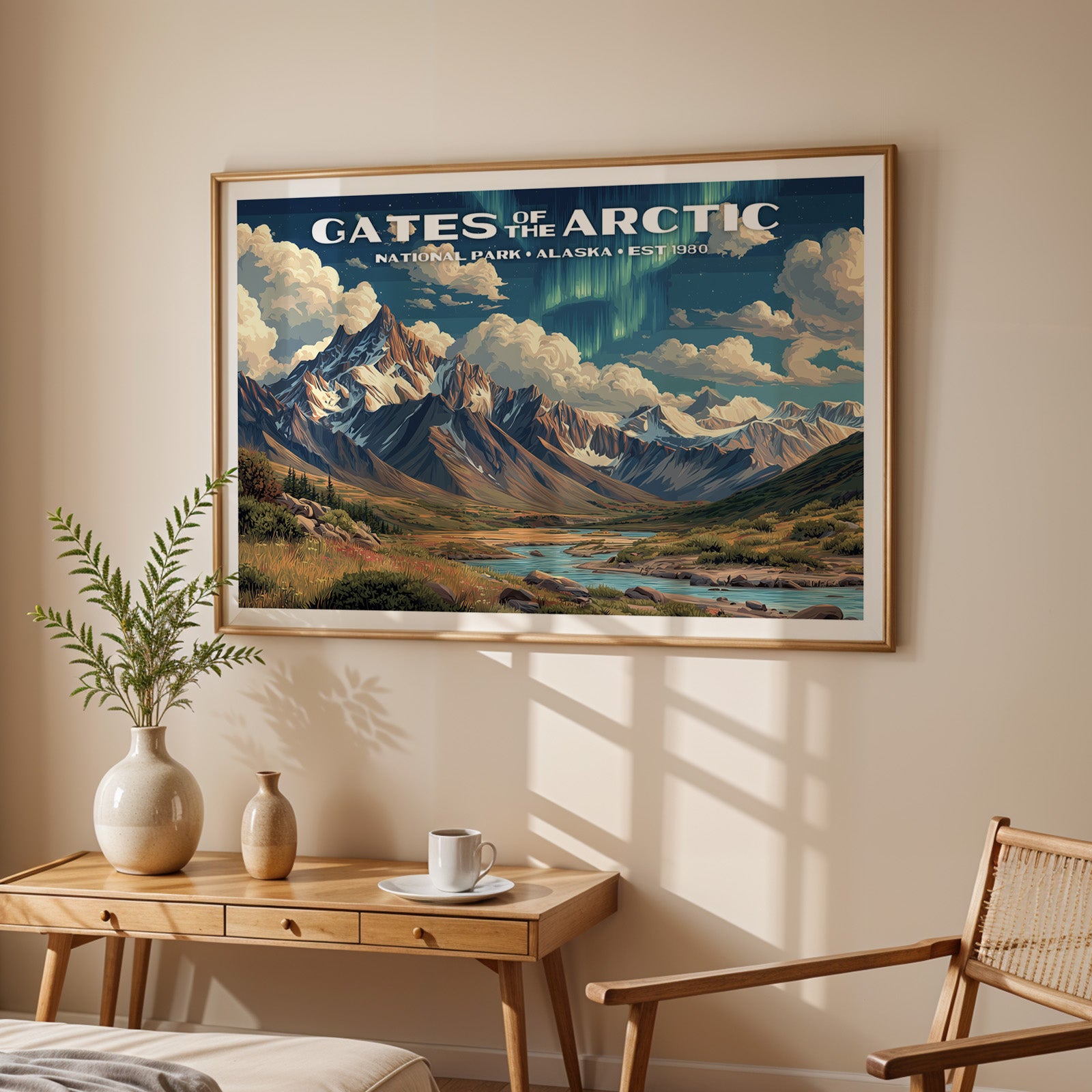 Gates of the Arctic National Park Horizontal Vintage Art
