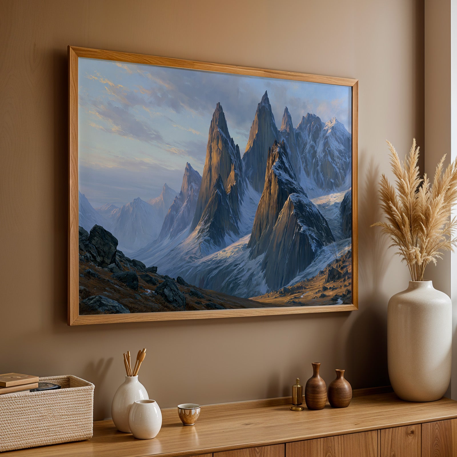Gates of the Arctic National Park Classical Oil Painting