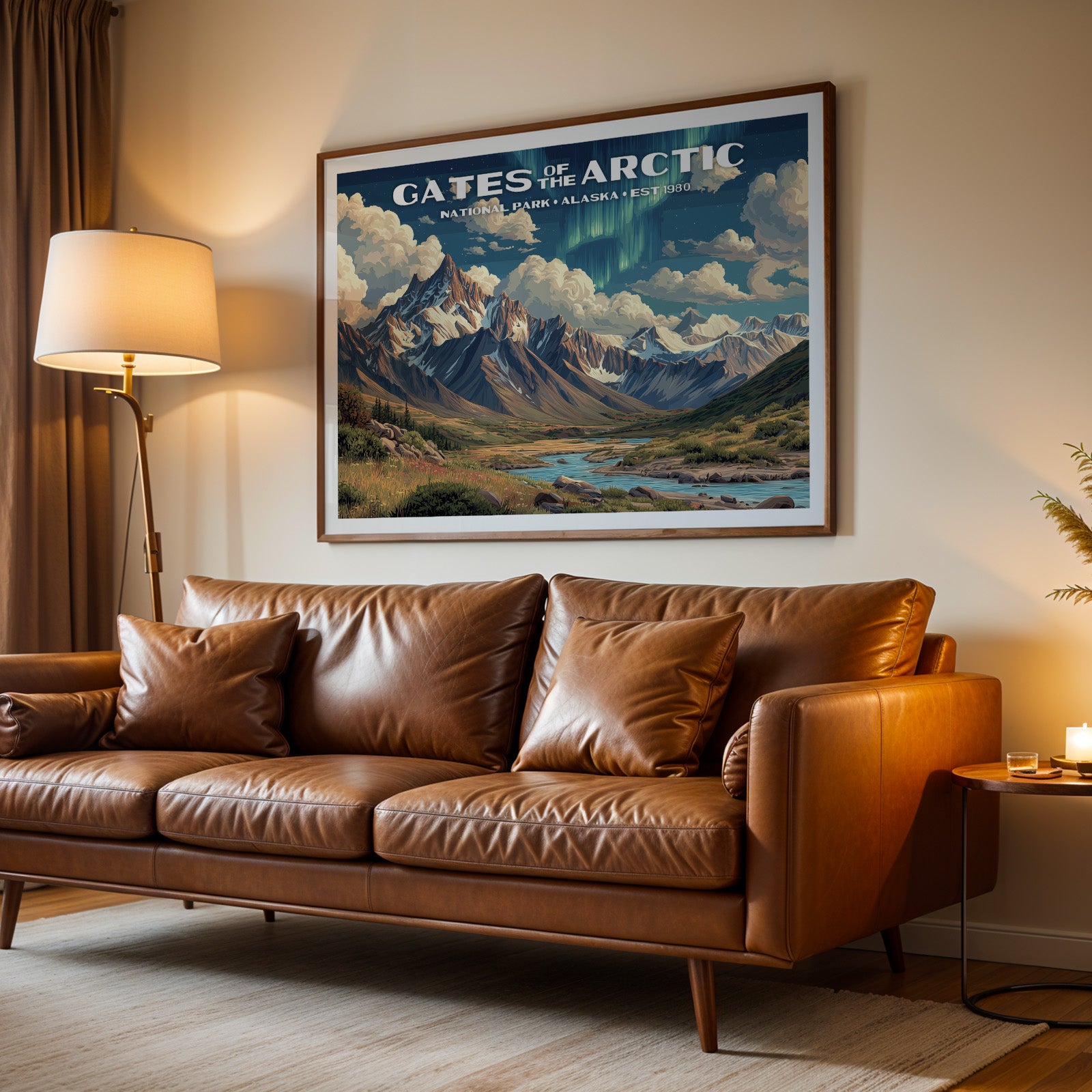 Gates of the Arctic National Park Horizontal Vintage Art