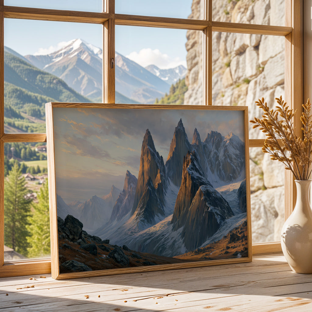 Gates of the Arctic National Park Classical Oil Painting