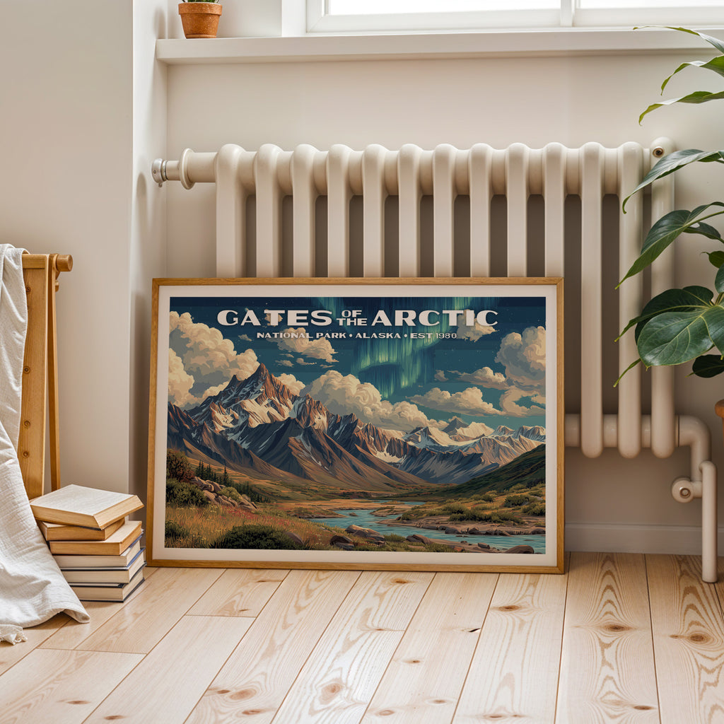 Gates of the Arctic National Park Horizontal Vintage Art