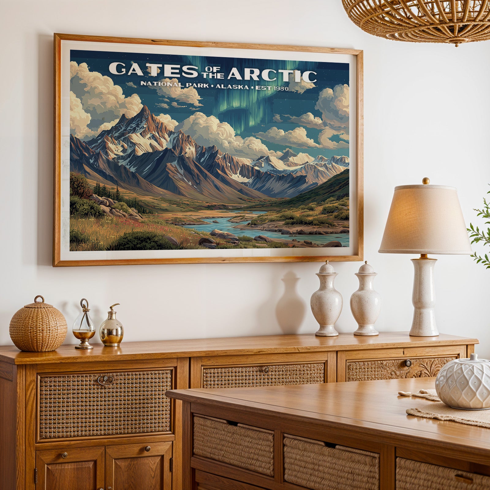 Gates of the Arctic National Park Horizontal Vintage Art