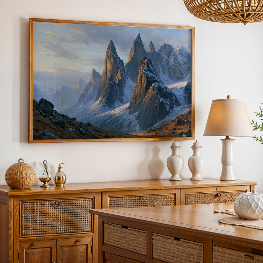 Gates of the Arctic National Park Classical Oil Painting