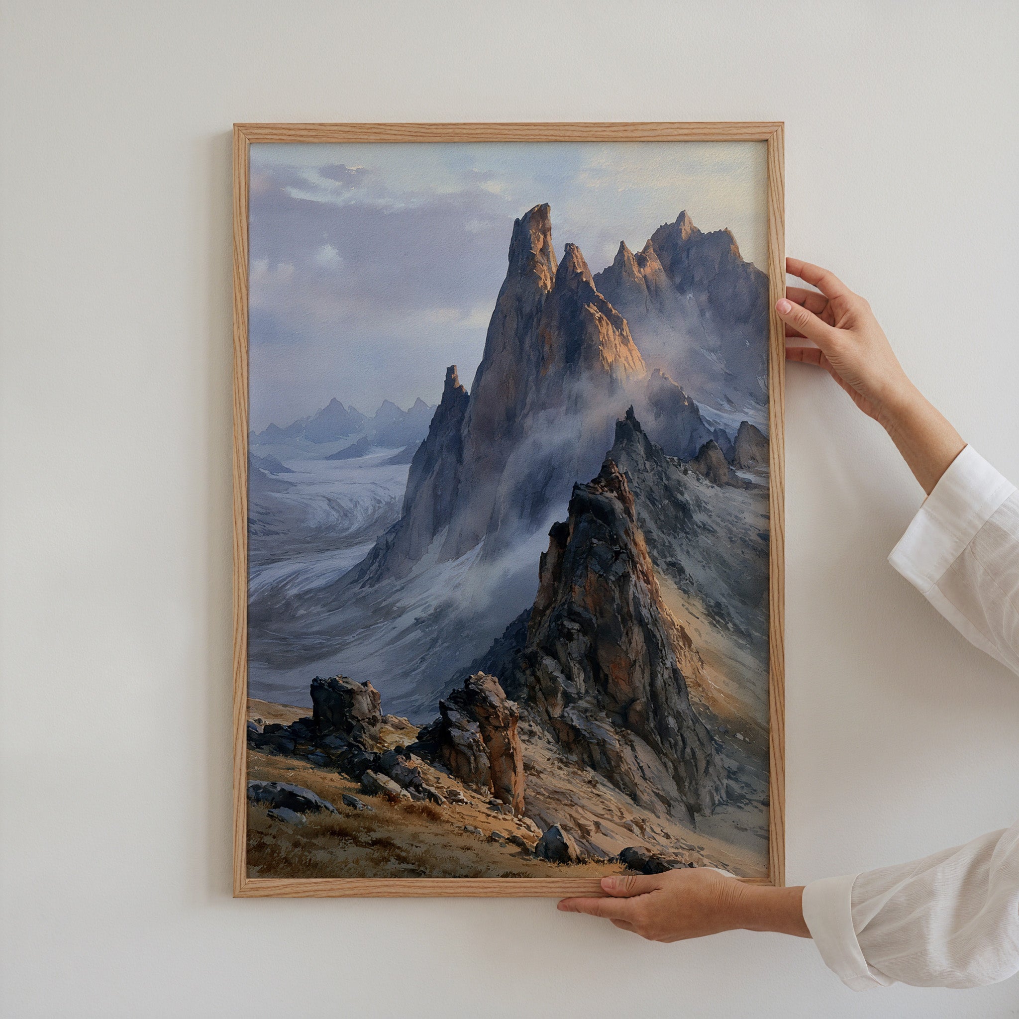 Gates of the Arctic National Park Watercolor Art
