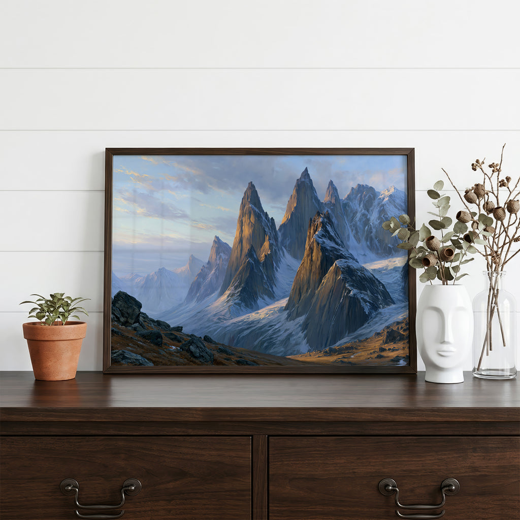 Gates of the Arctic National Park Classical Oil Painting