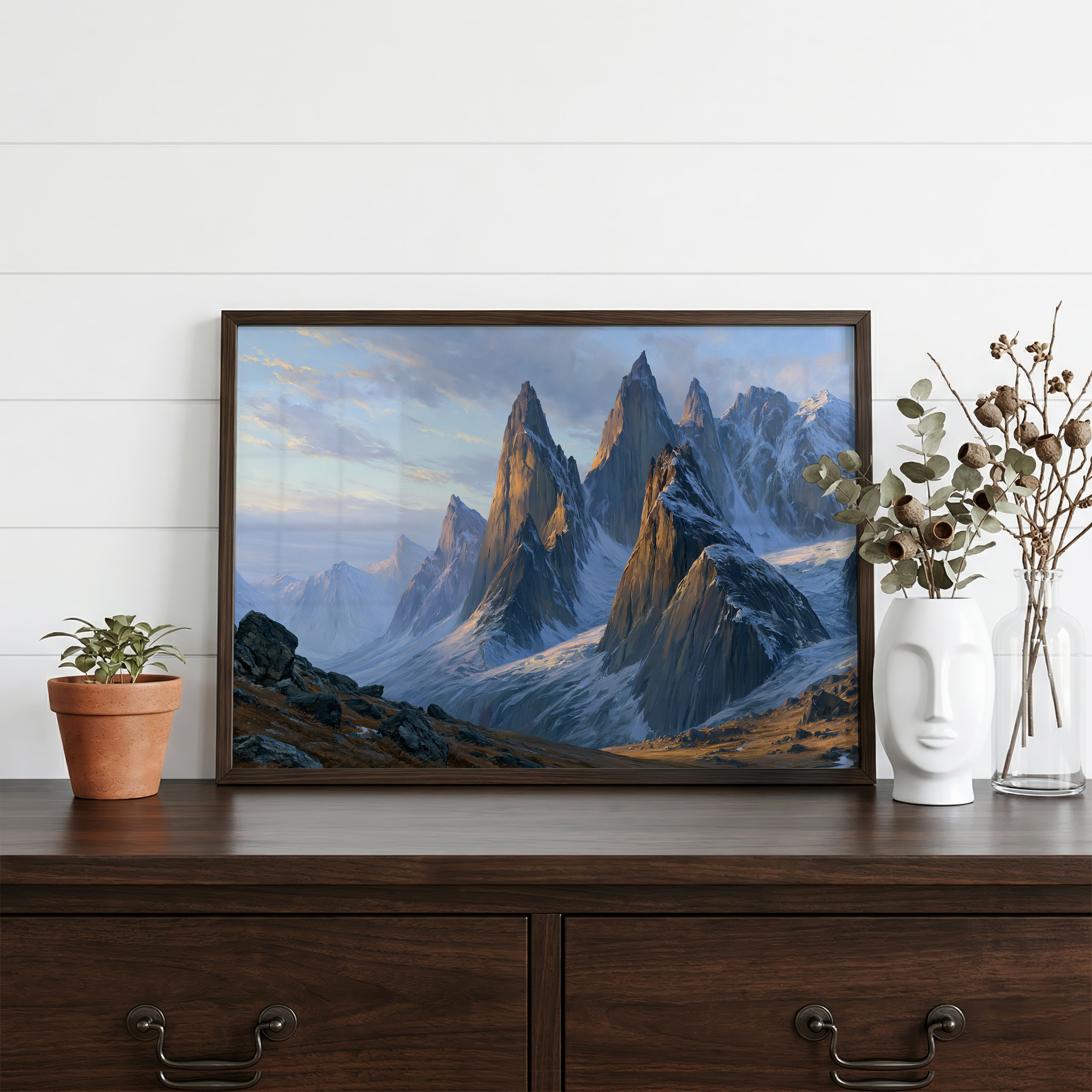 Gates of the Arctic National Park Classical Oil Painting