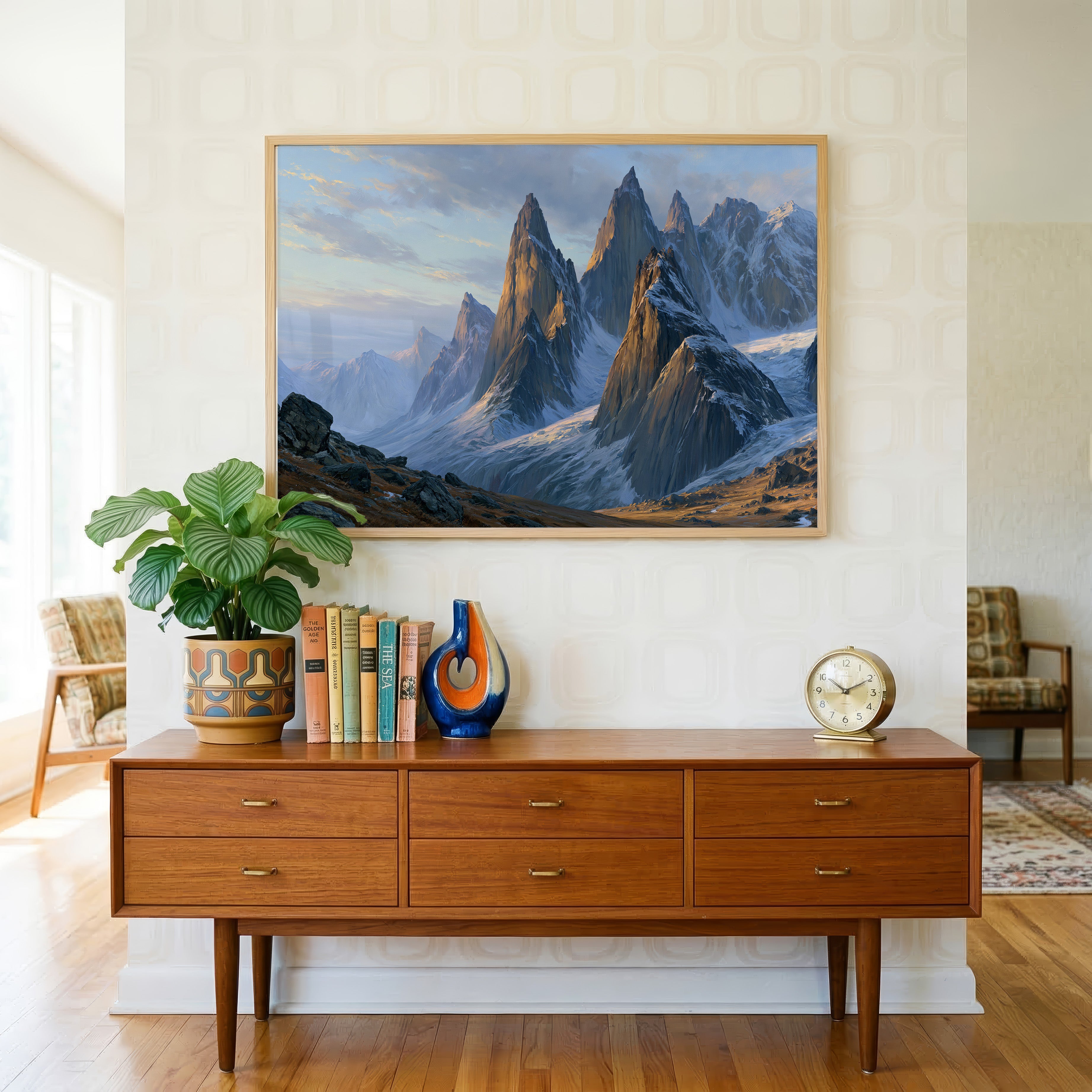 Gates of the Arctic National Park Classical Oil Painting
