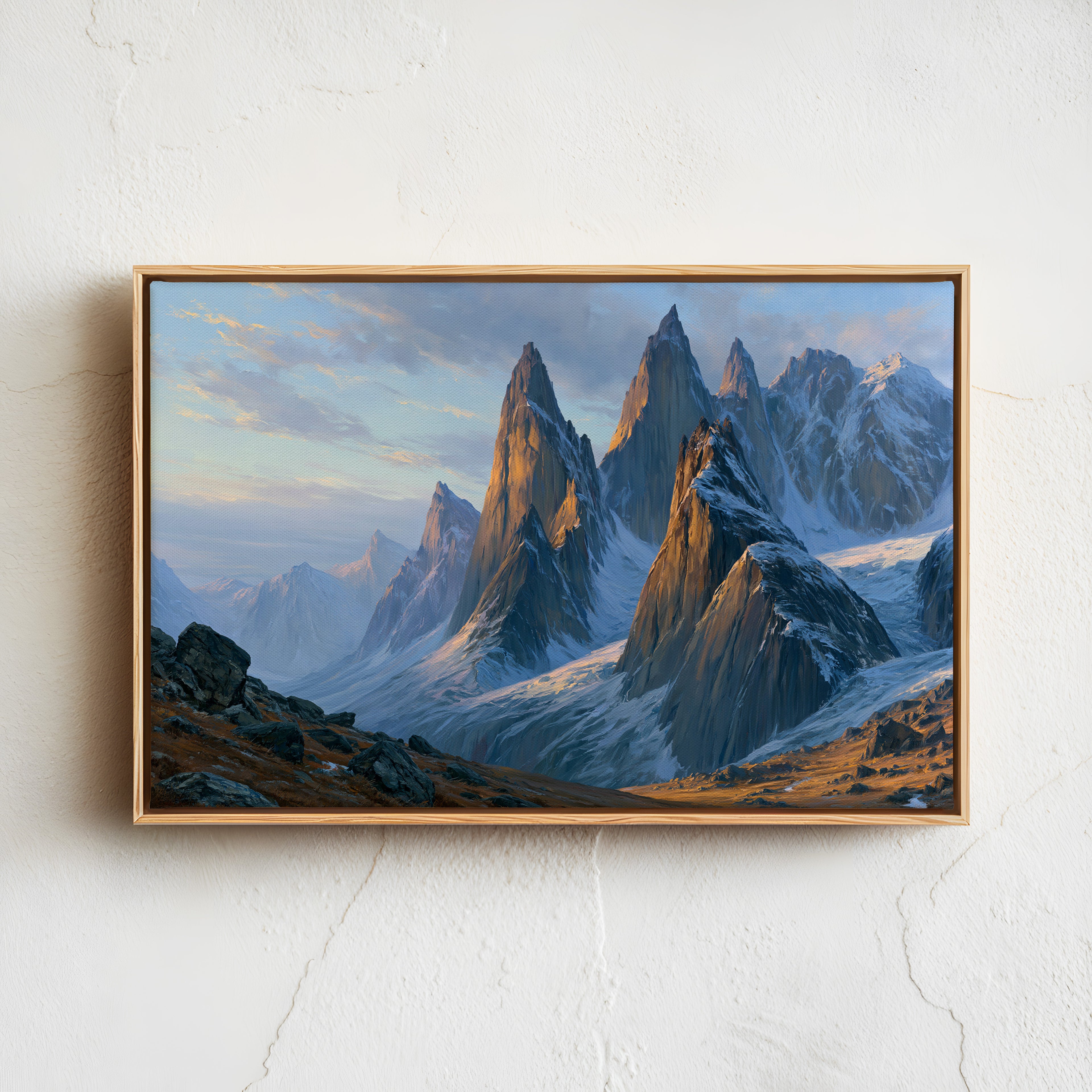 Gates of the Arctic National Park Classical Oil Painting