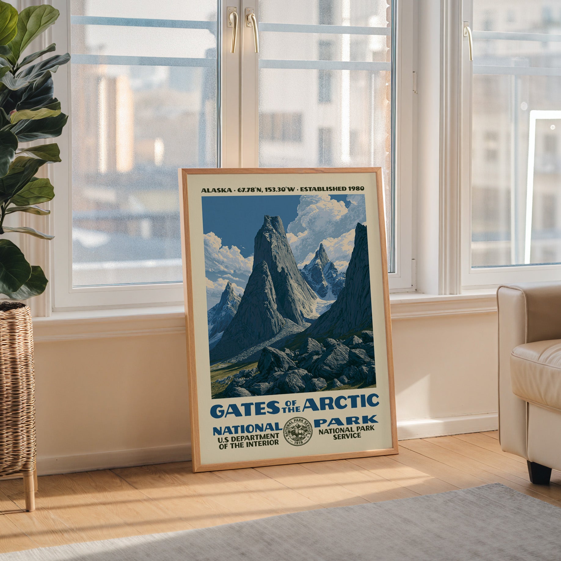 Gates of the Arctic National Park Vintage WPA Art