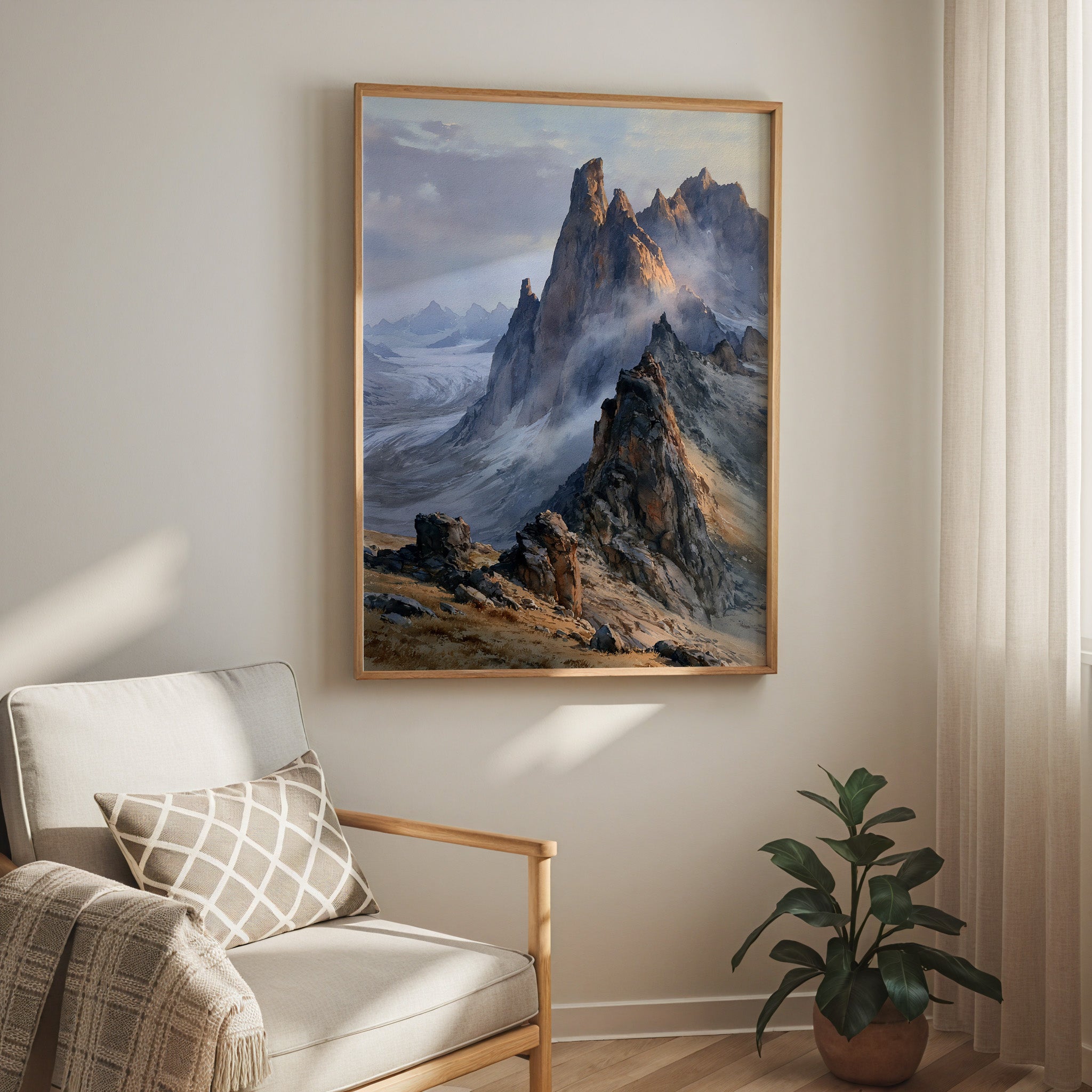 Gates of the Arctic National Park Watercolor Art