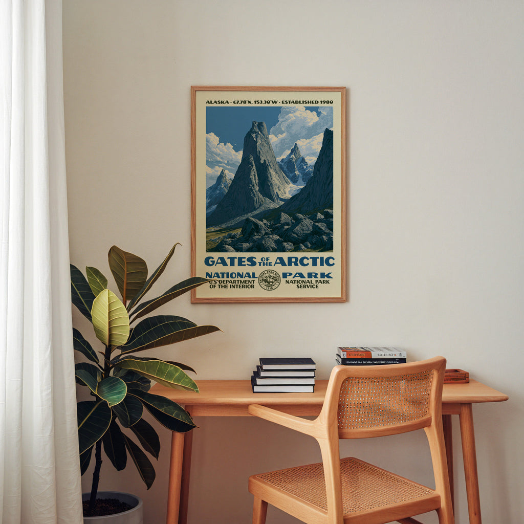 Gates of the Arctic National Park Vintage WPA Art