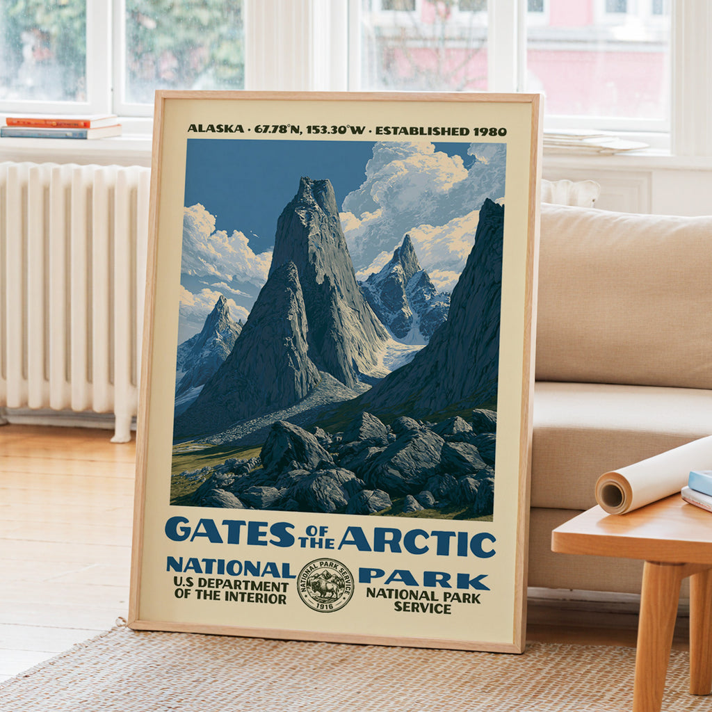 Gates of the Arctic National Park Vintage WPA Art