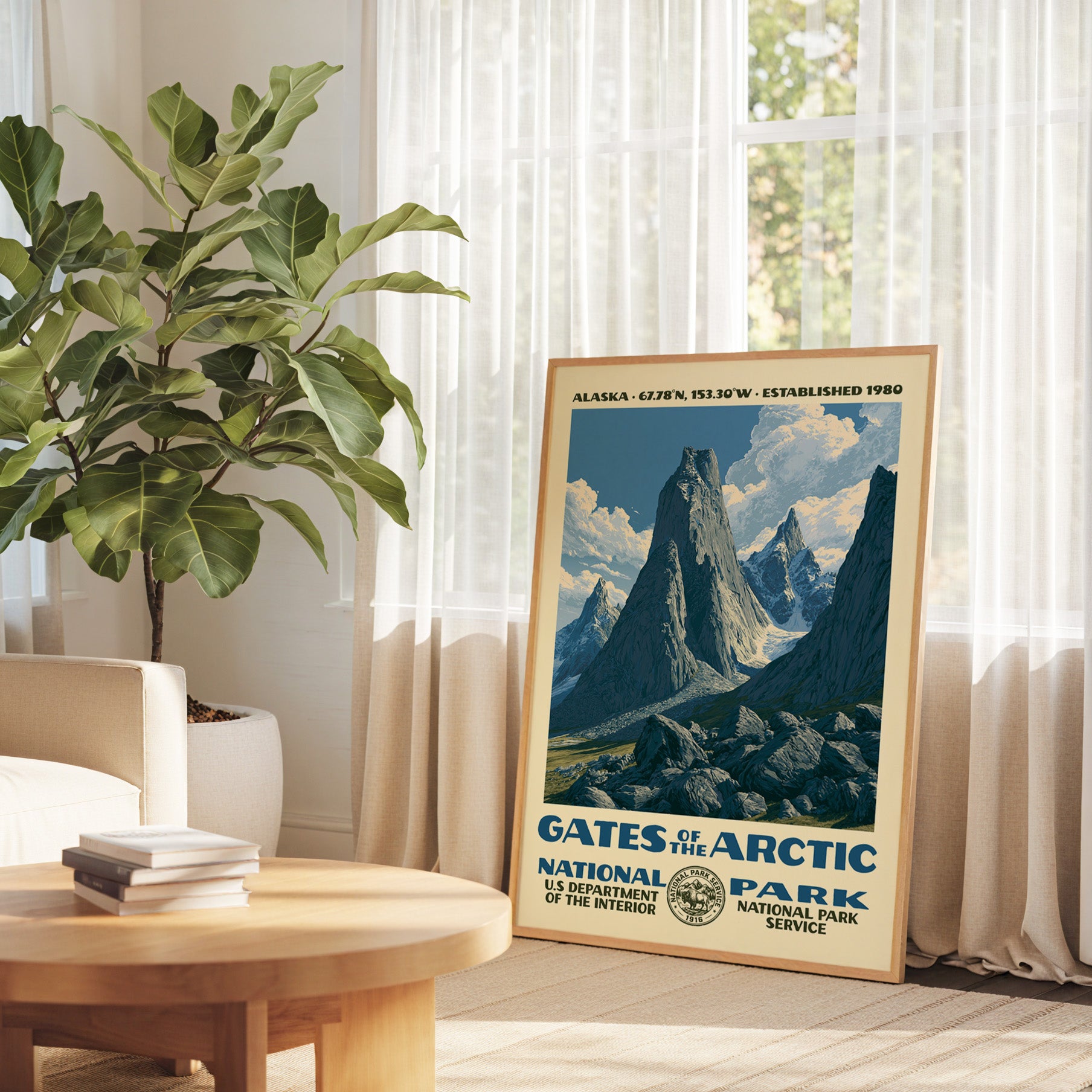 Gates of the Arctic National Park Vintage WPA Art