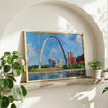 Gateway Arch National Park Oil Painting