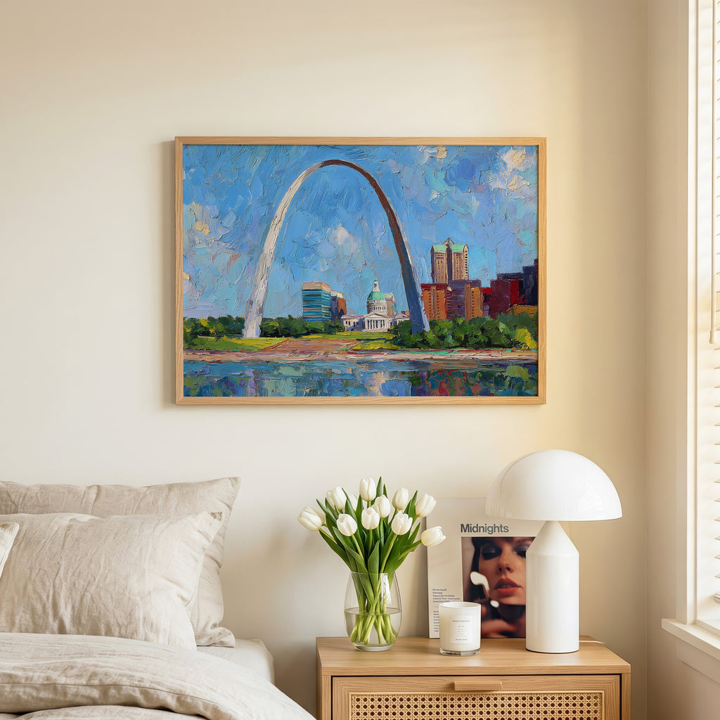 Gateway Arch National Park Oil Painting