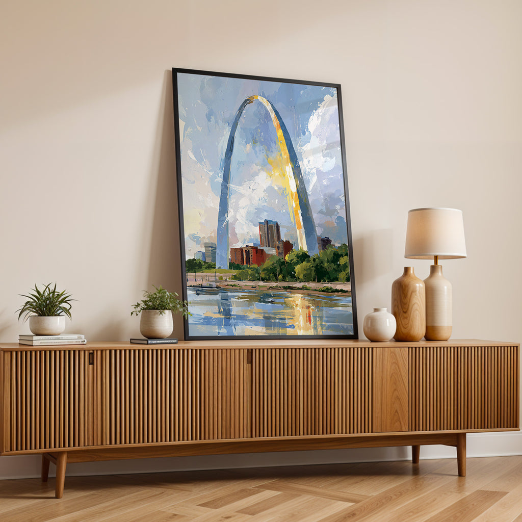Gateway Arch National Park Watercolor Art