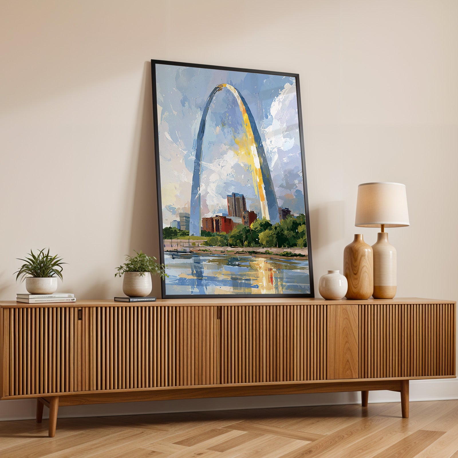 Gateway Arch National Park Watercolor Art
