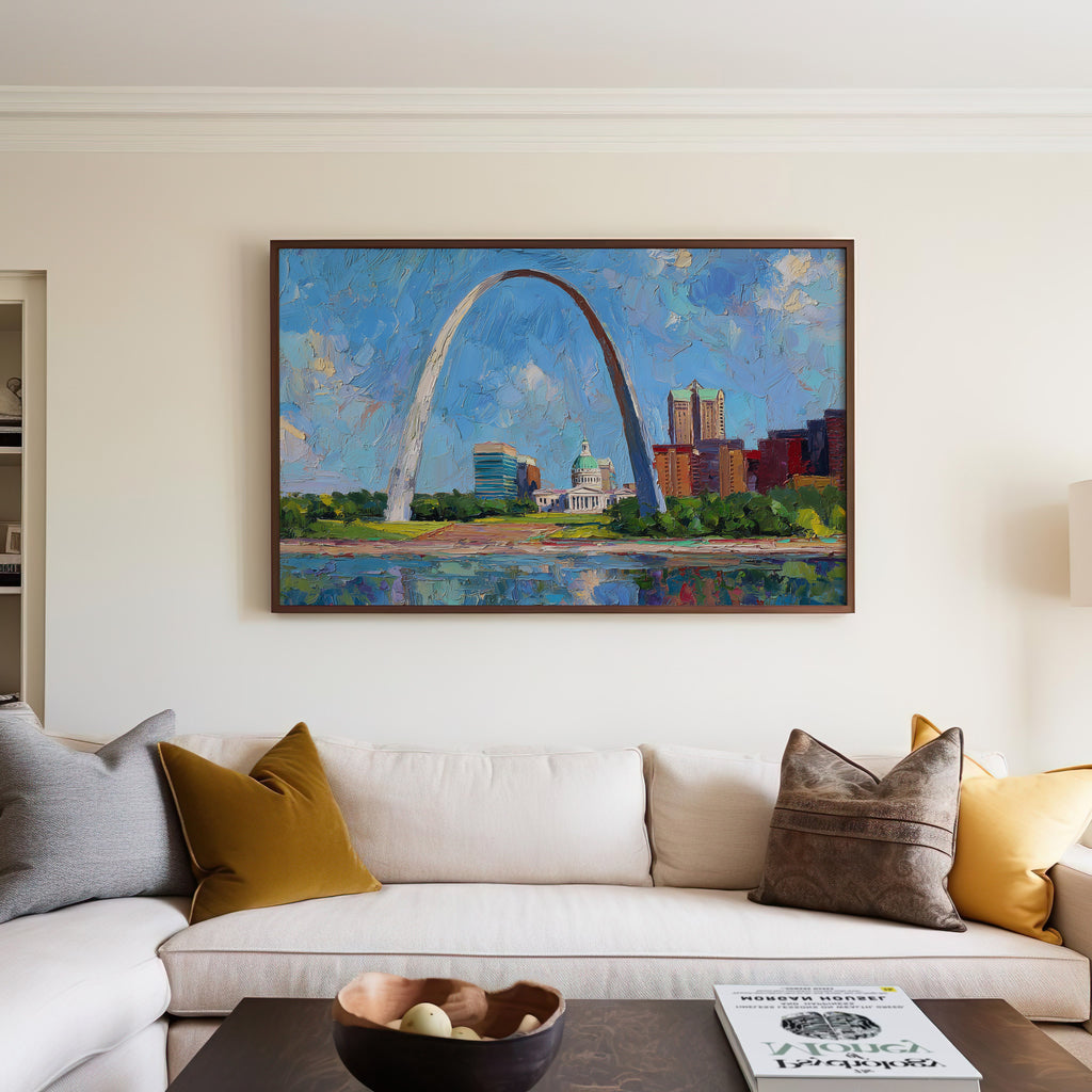 Gateway Arch National Park Oil Painting