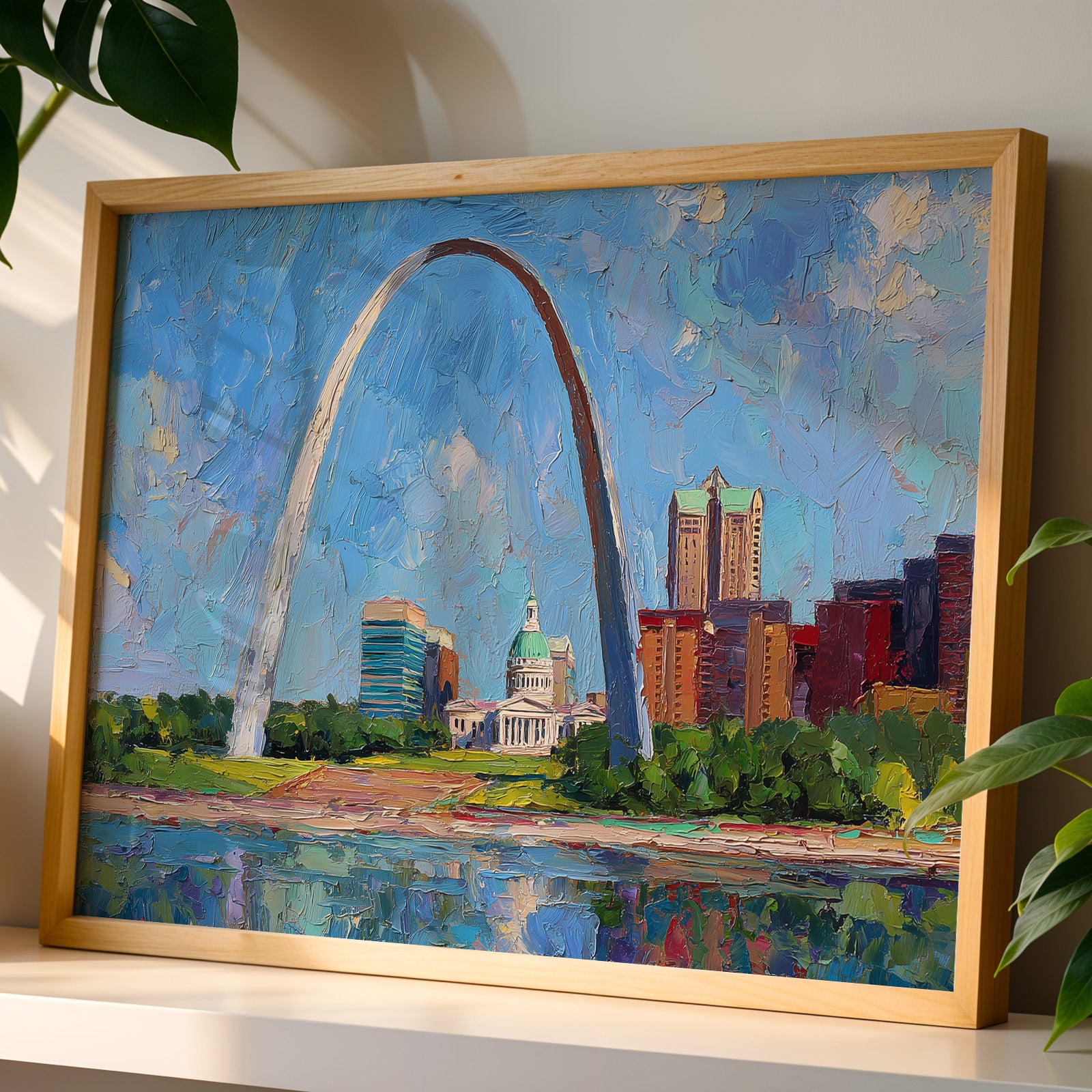 Gateway Arch National Park Oil Painting