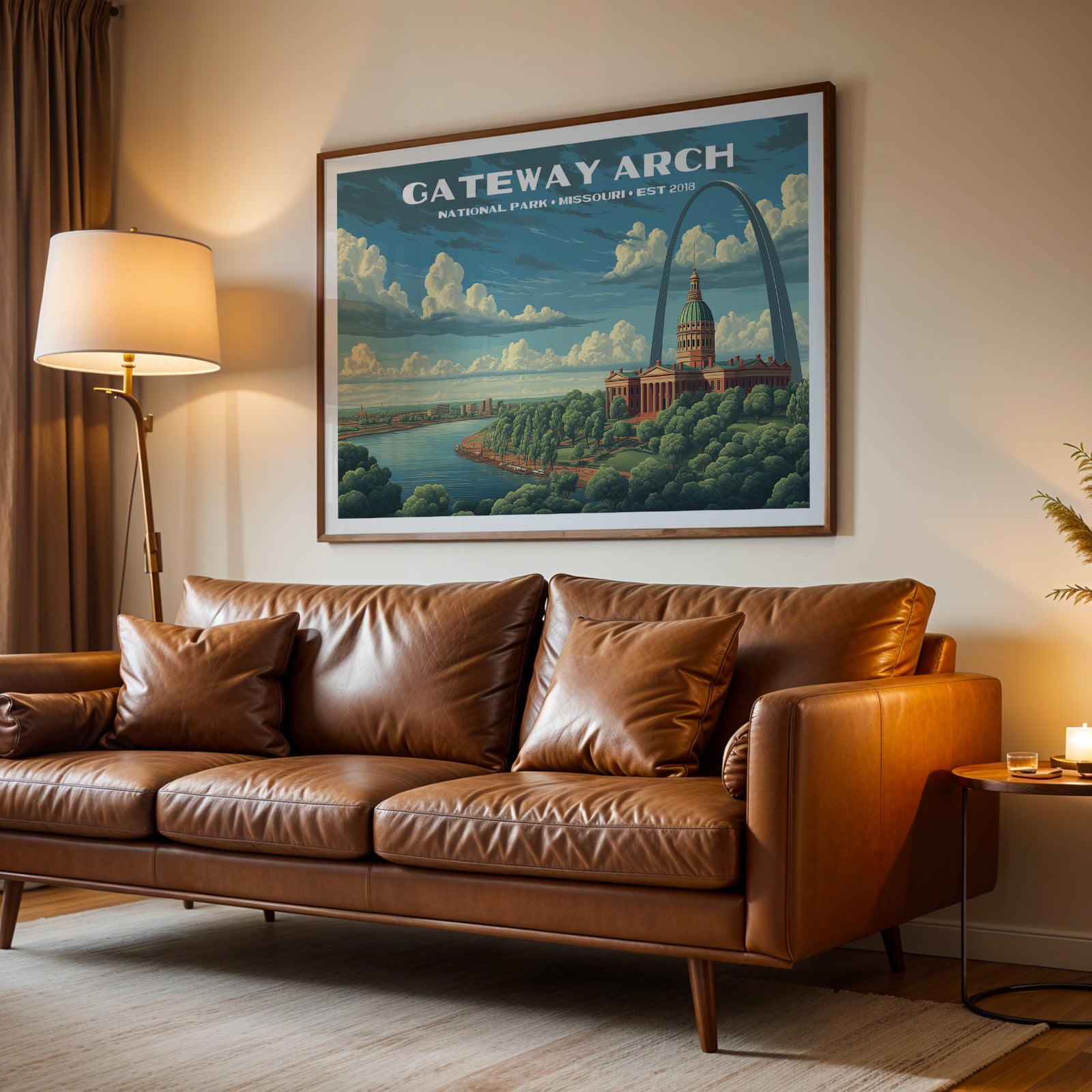 Gateway Arch National Park Horizontal Vintage Art