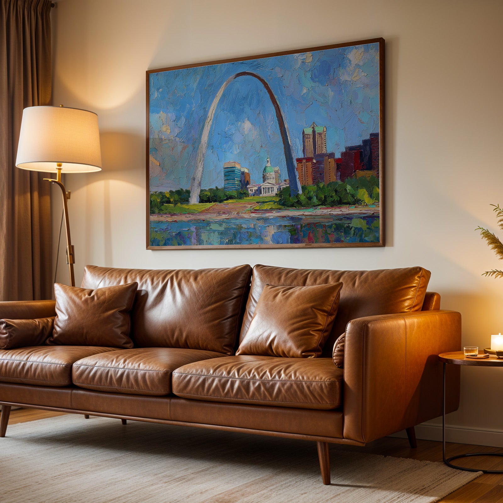 Gateway Arch National Park Oil Painting