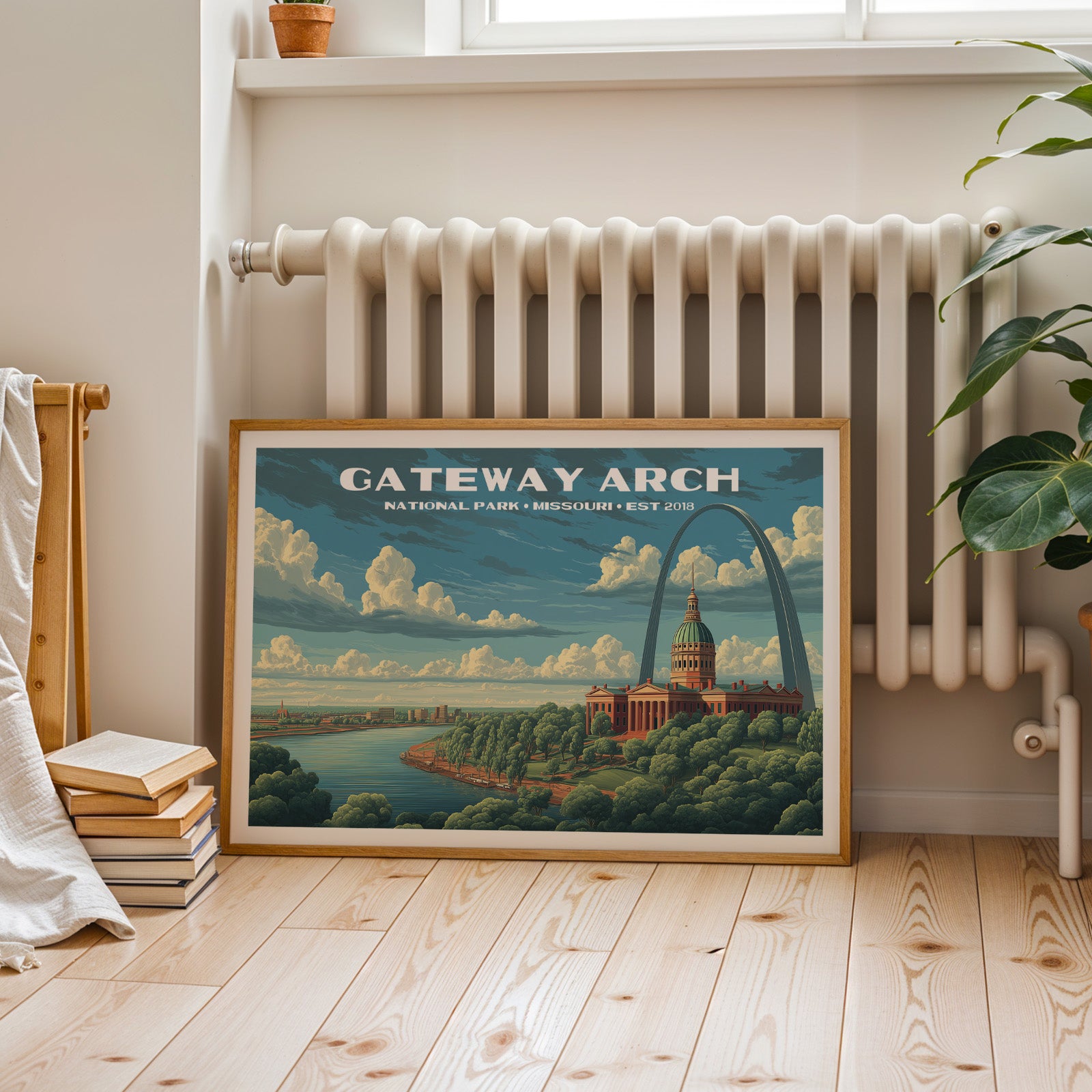 Gateway Arch National Park Horizontal Vintage Art