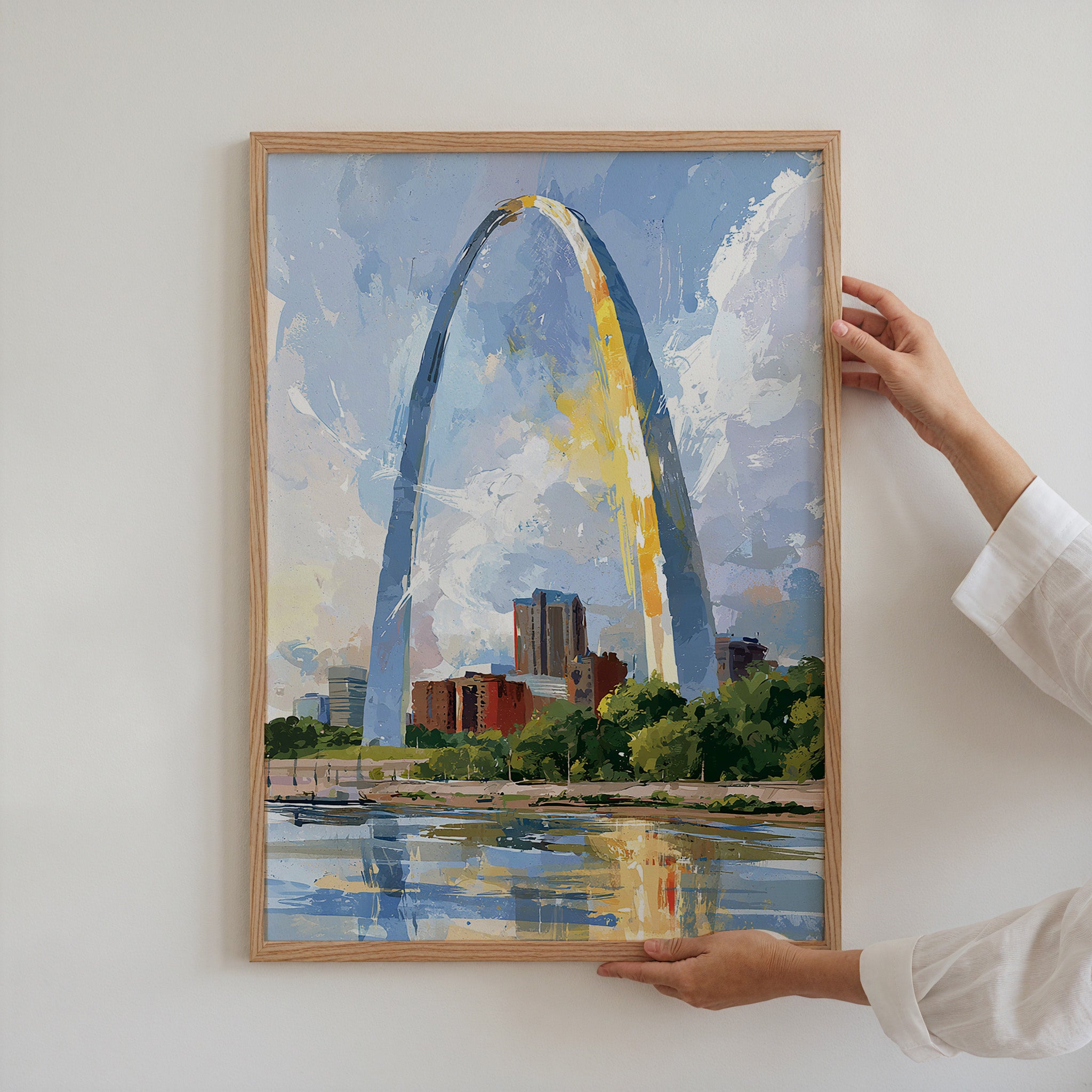 Gateway Arch National Park Watercolor Art