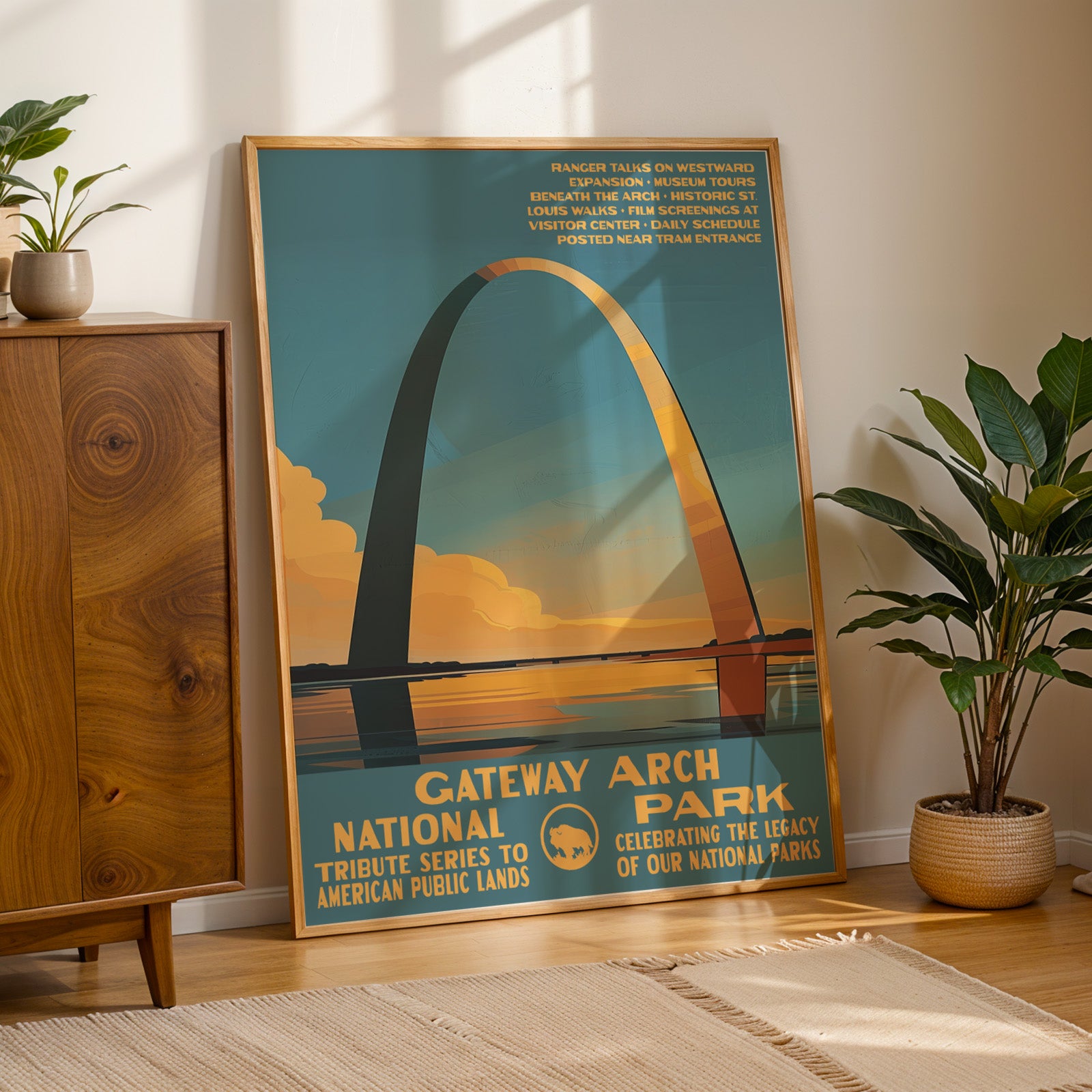 Gateway Arch National Park Vintage WPA Art