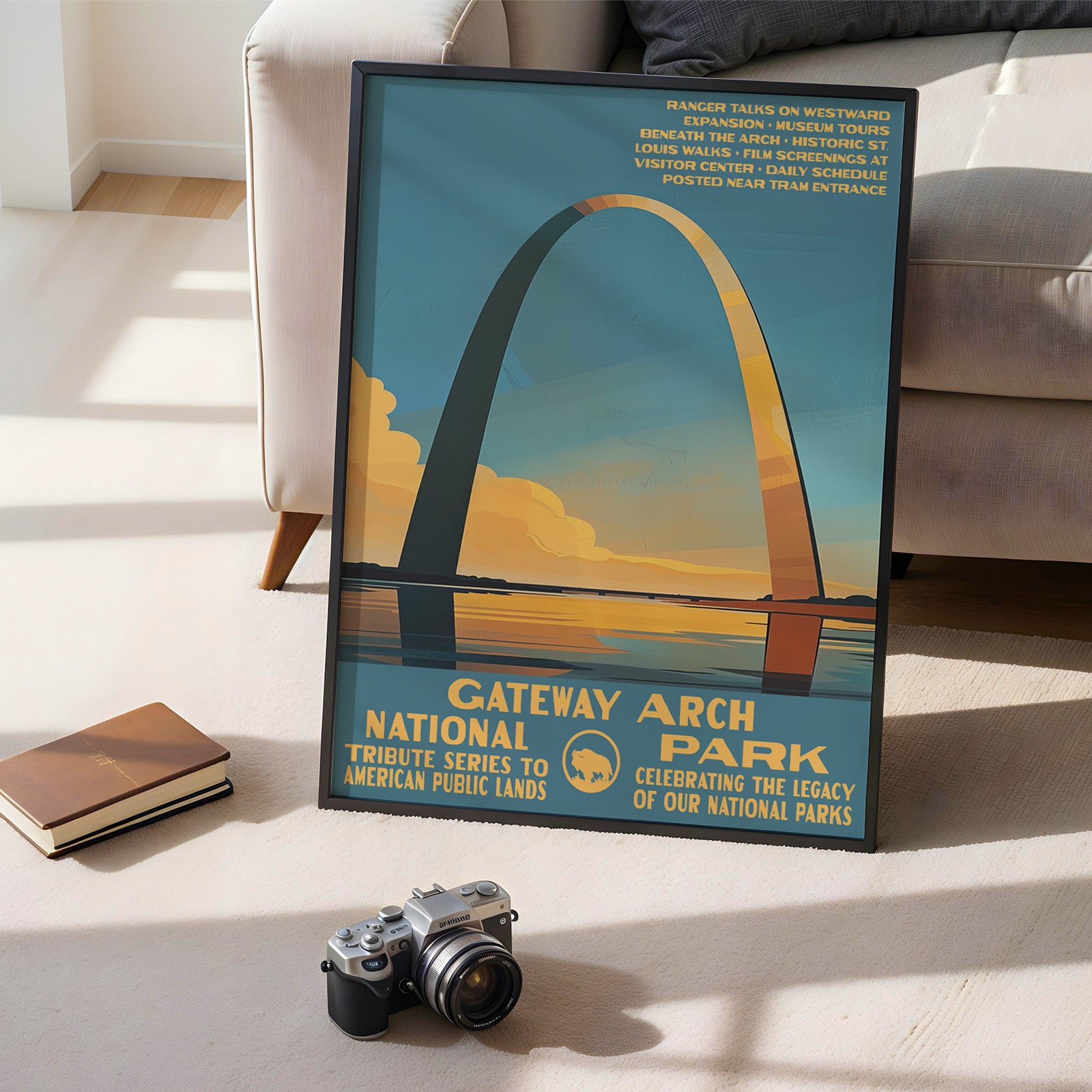 Gateway Arch National Park Vintage WPA Art