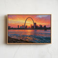 Gateway Arch National Park Classical Oil Painting