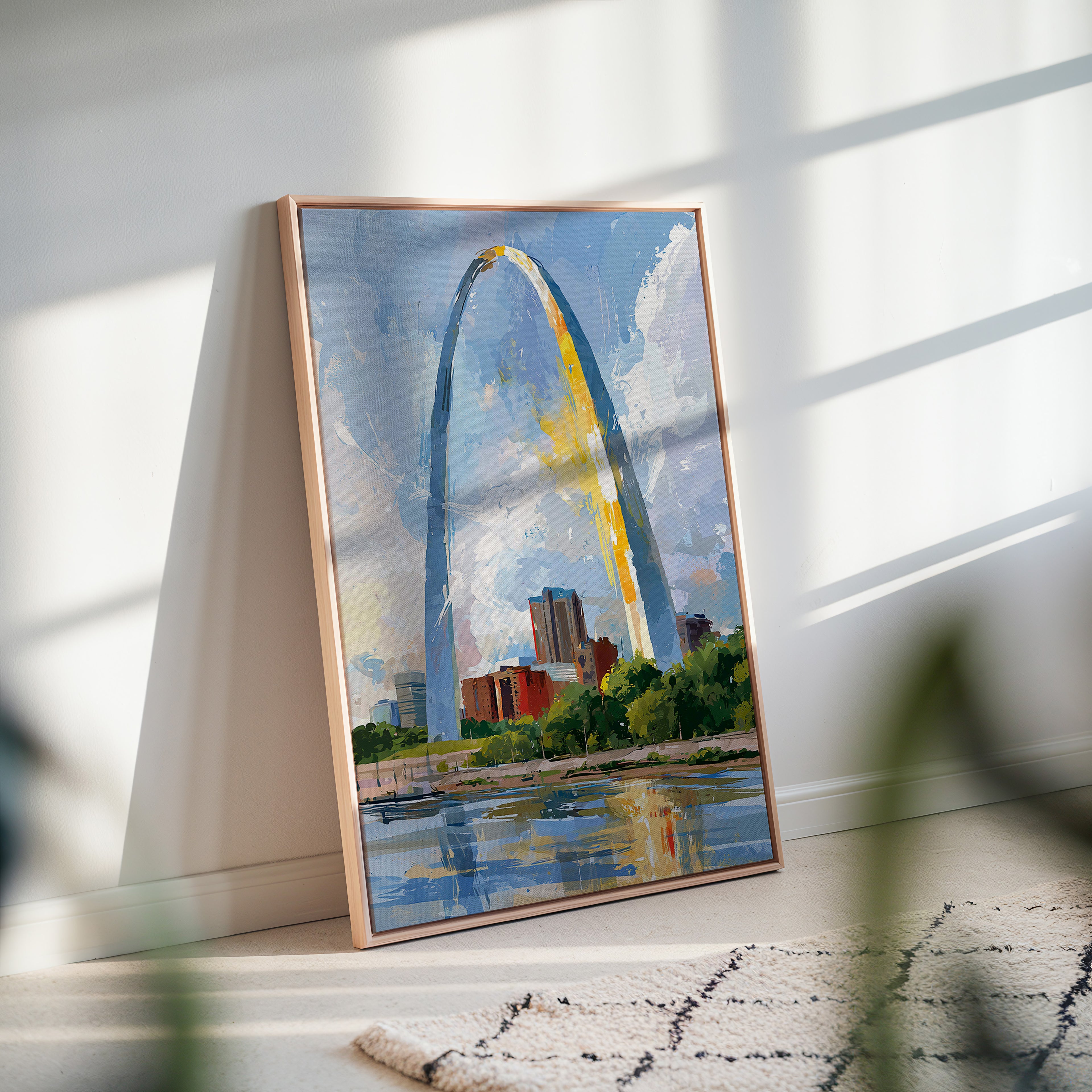 Gateway Arch National Park Watercolor Art