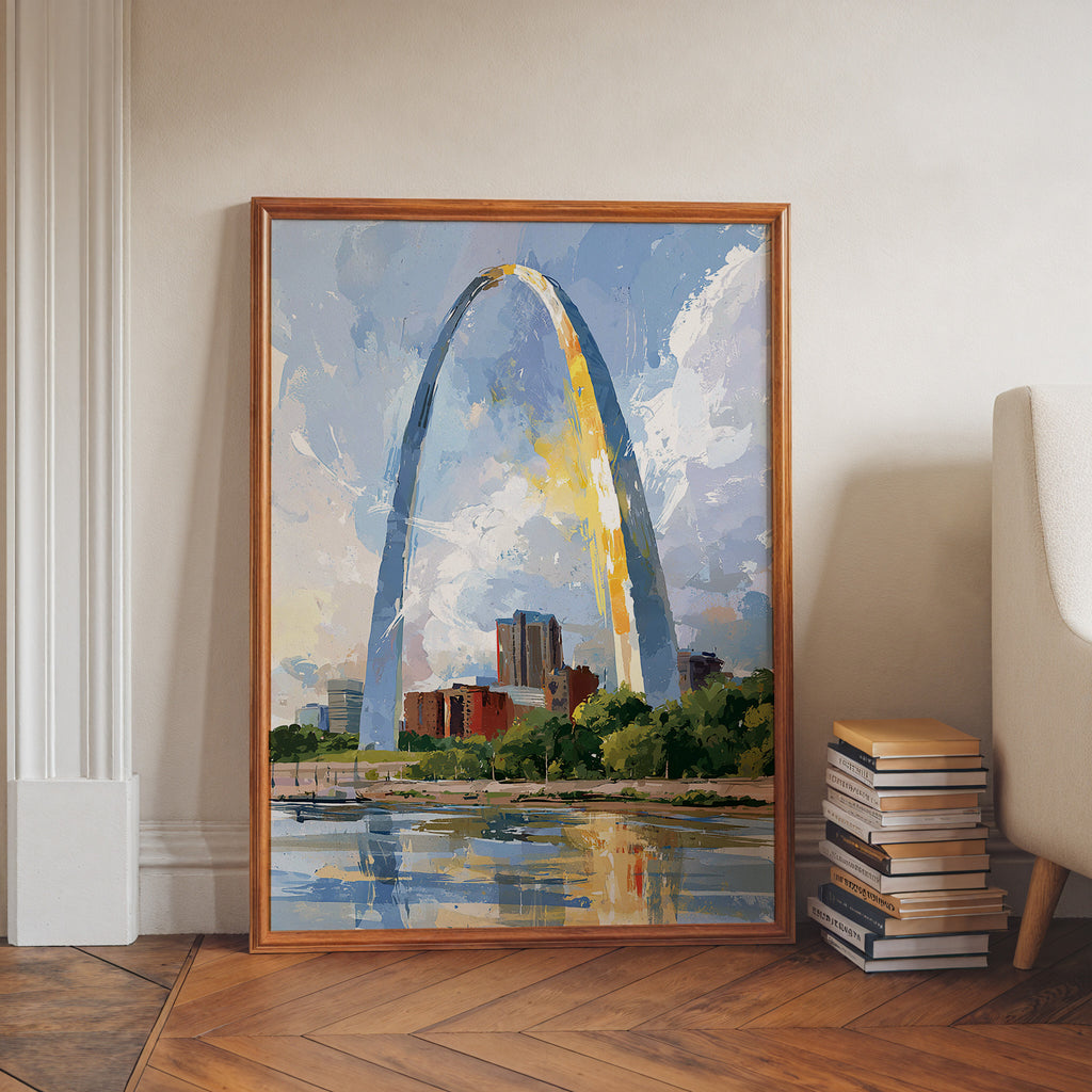 Gateway Arch National Park Watercolor Art
