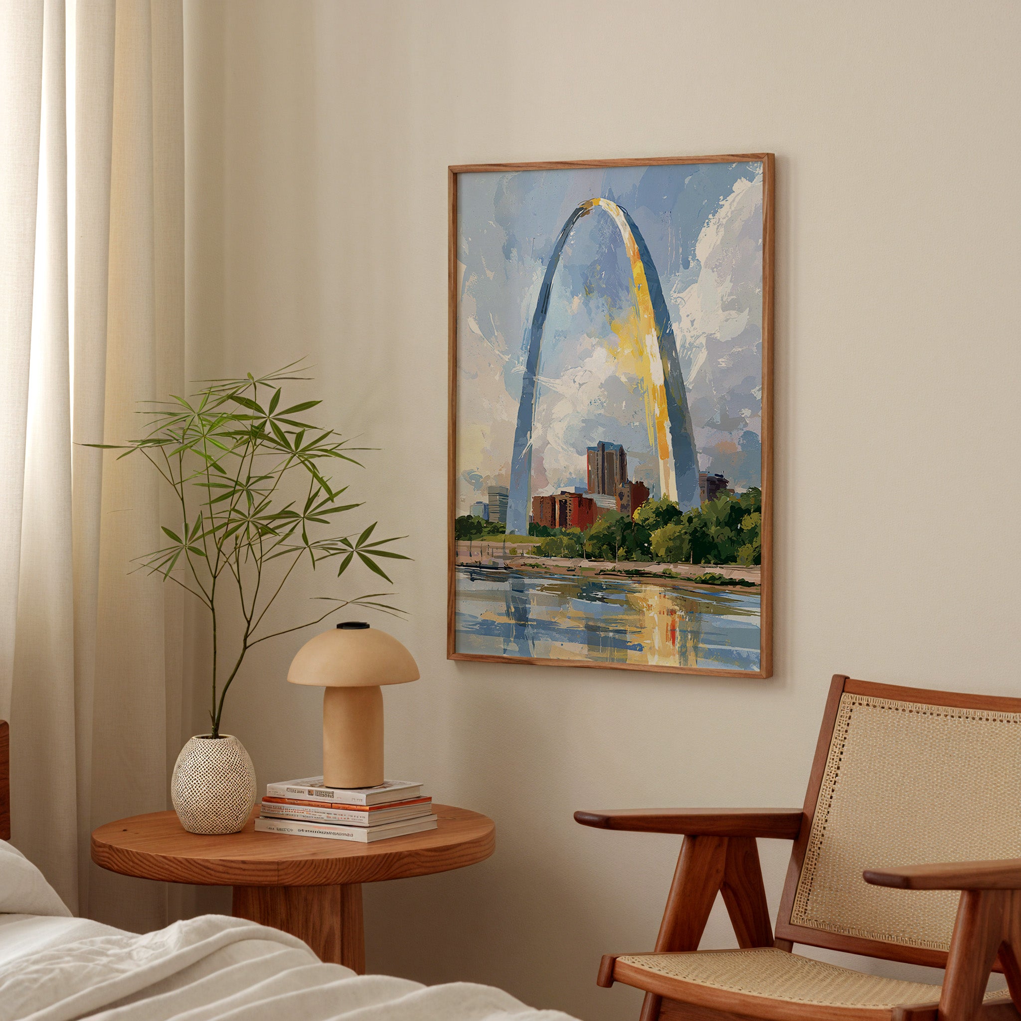 Gateway Arch National Park Watercolor Art