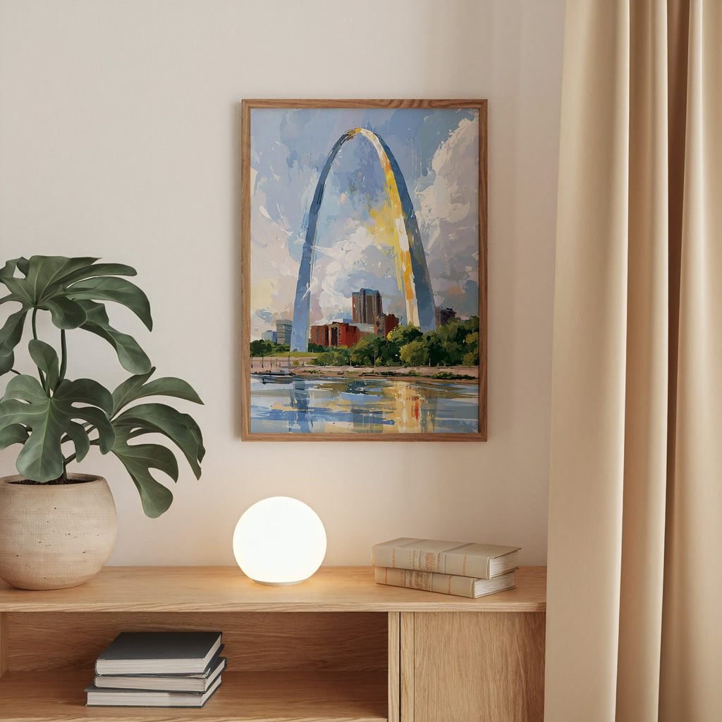 Gateway Arch National Park Watercolor Art