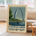 Gateway Arch National Park Vintage WPA Art