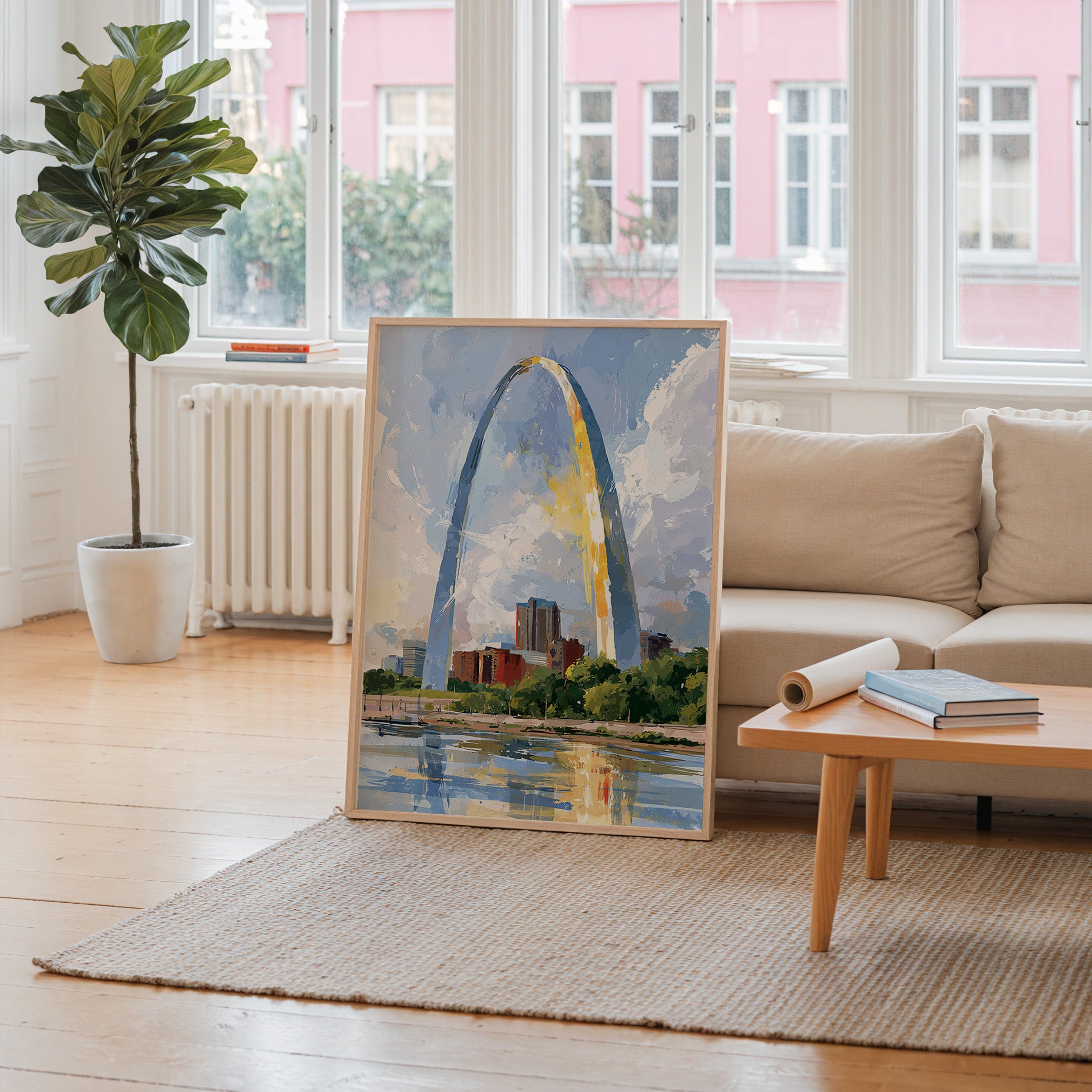 Gateway Arch National Park Watercolor Art