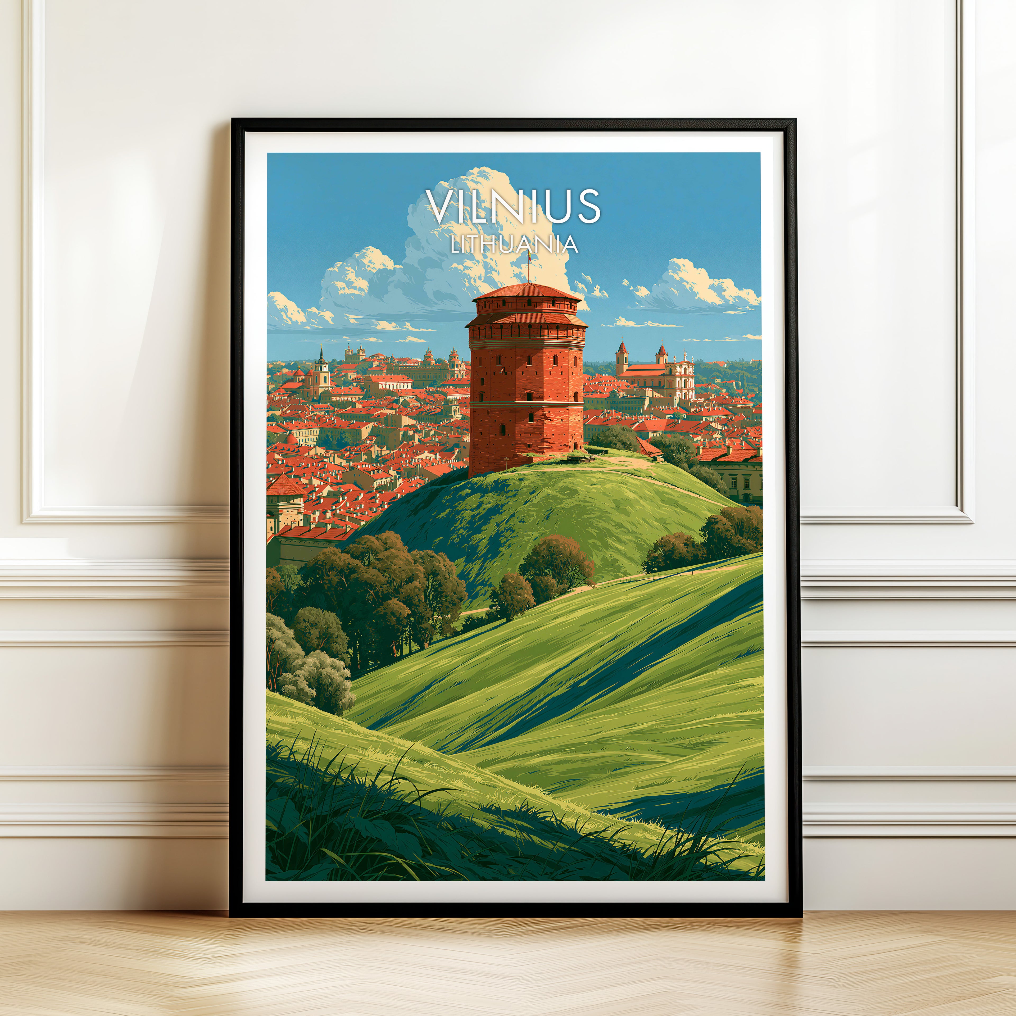 Gediminas-Burgturm Vilnius Litauen
