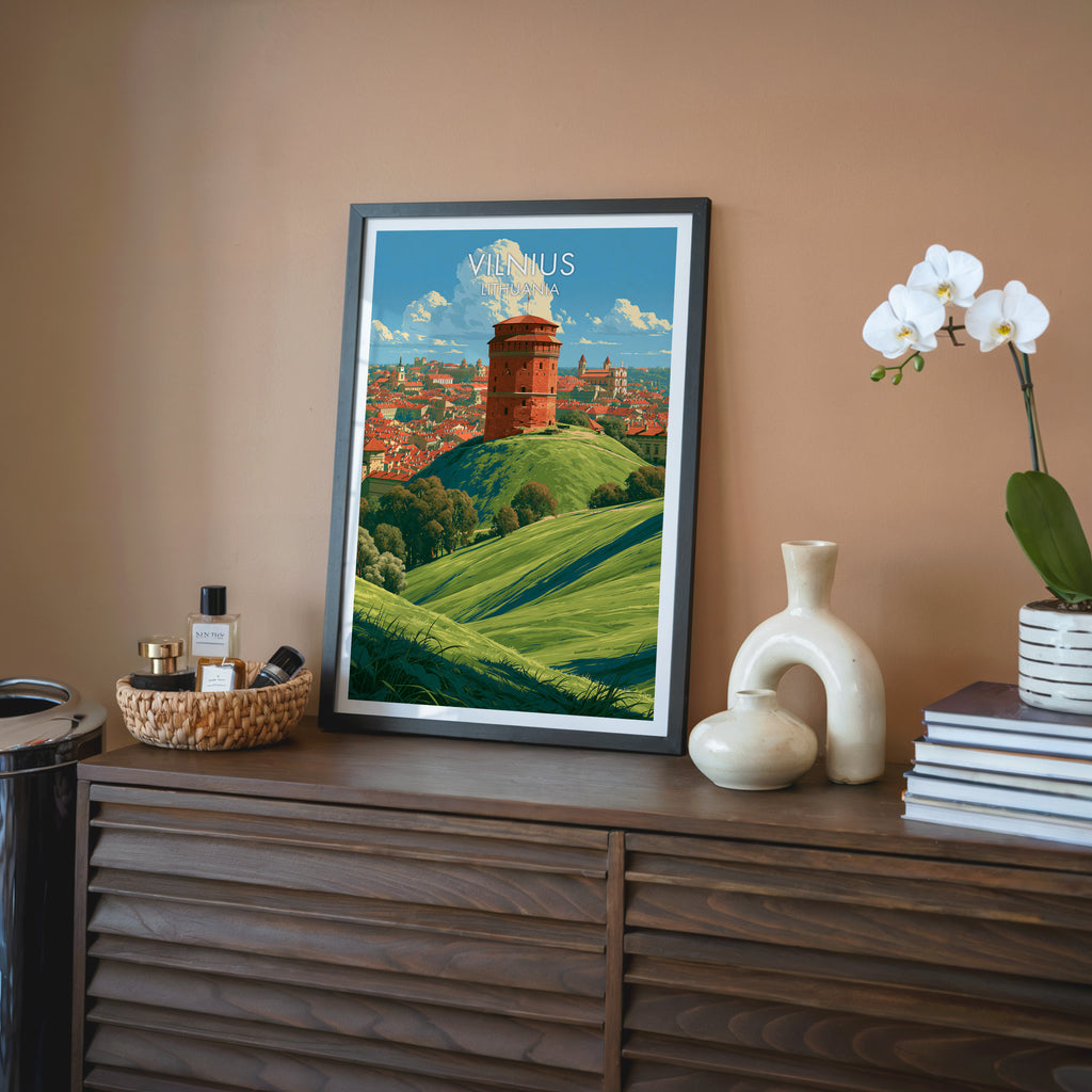 Gediminas-Burgturm Vilnius Litauen