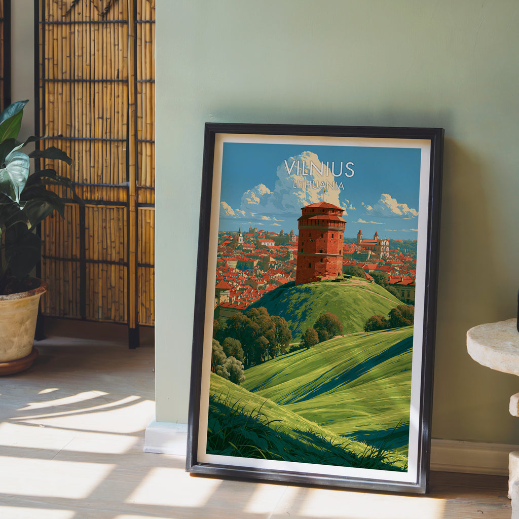 Gediminas-Burgturm Vilnius Litauen