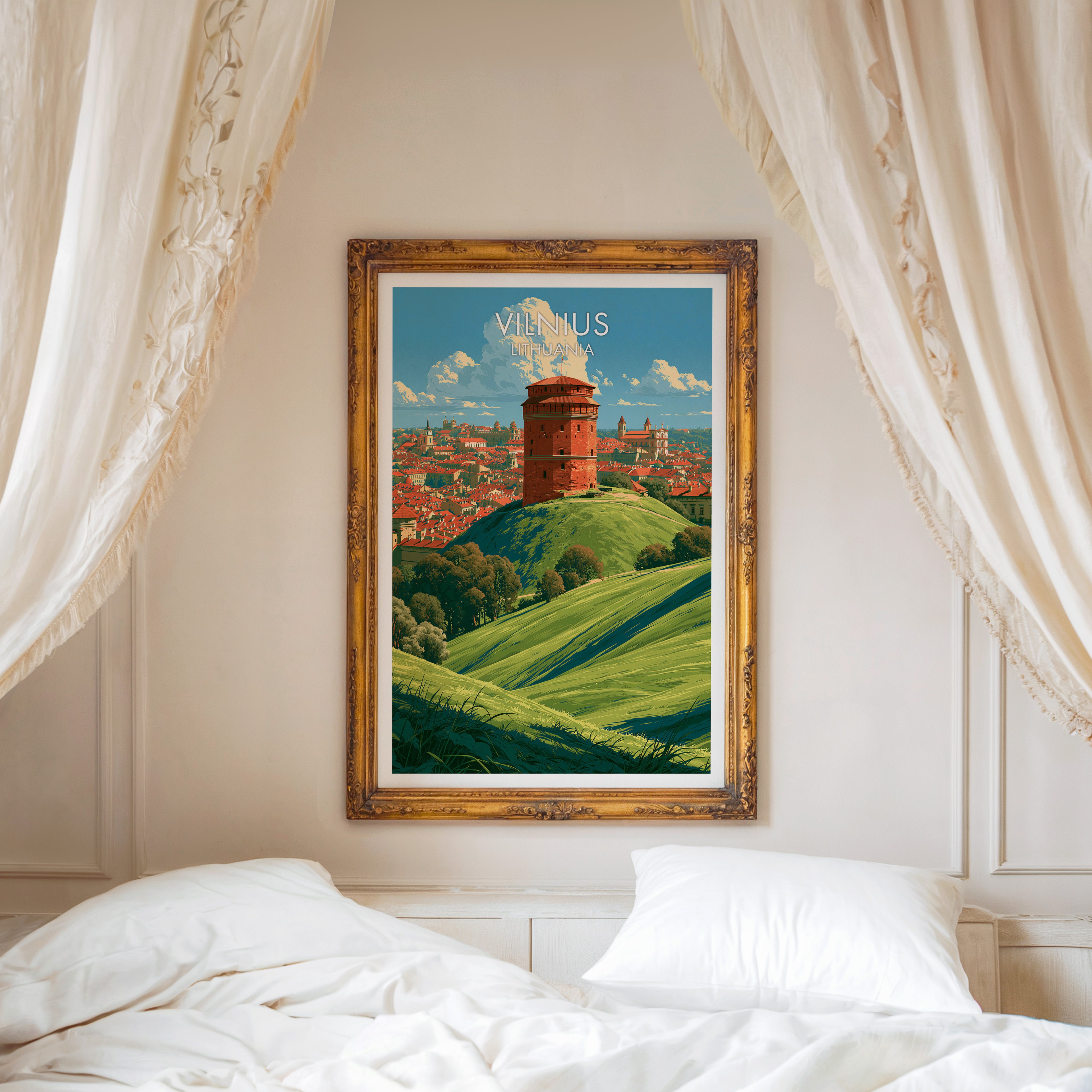 Gediminas-Burgturm Vilnius Litauen